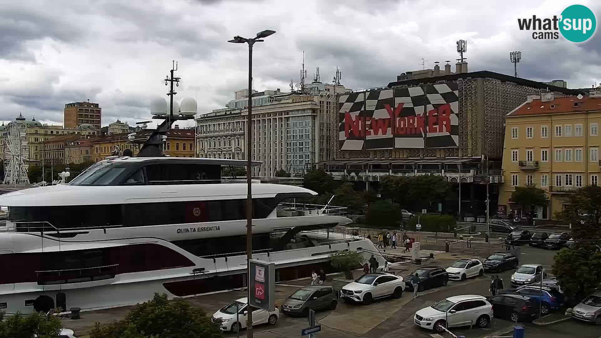 La Riva et Marina à Rijeka – Live Webcam Croatie