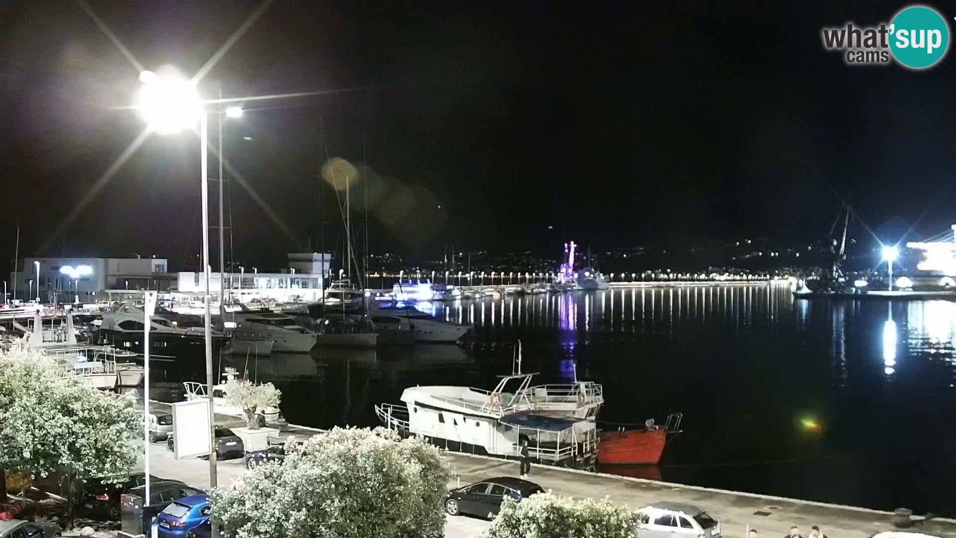 Die Riva und Marina in Rijeka – Live Webcam Kroatien