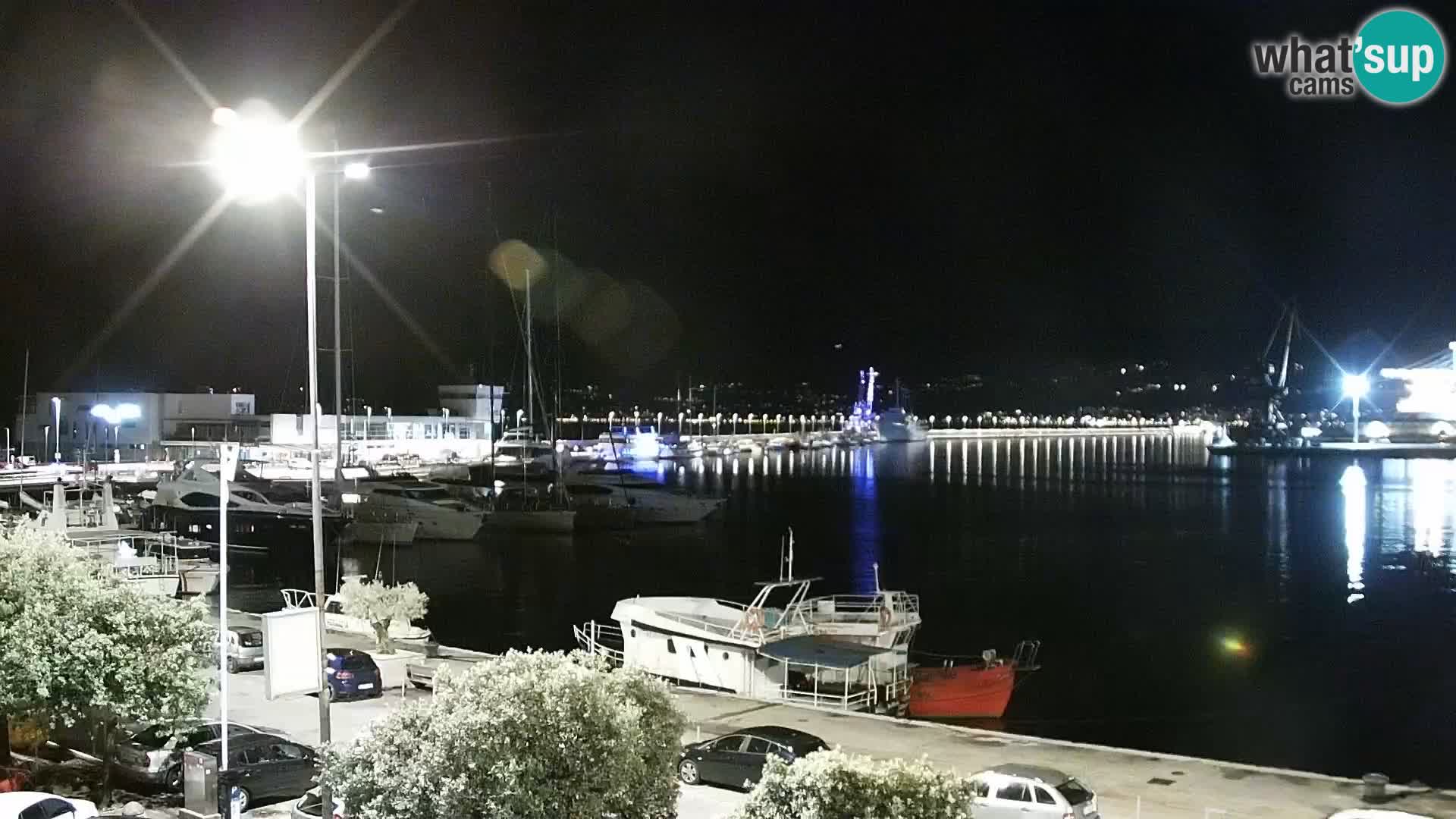 La Riva y Marina en Rijeka – Webcam en vivo Croacia