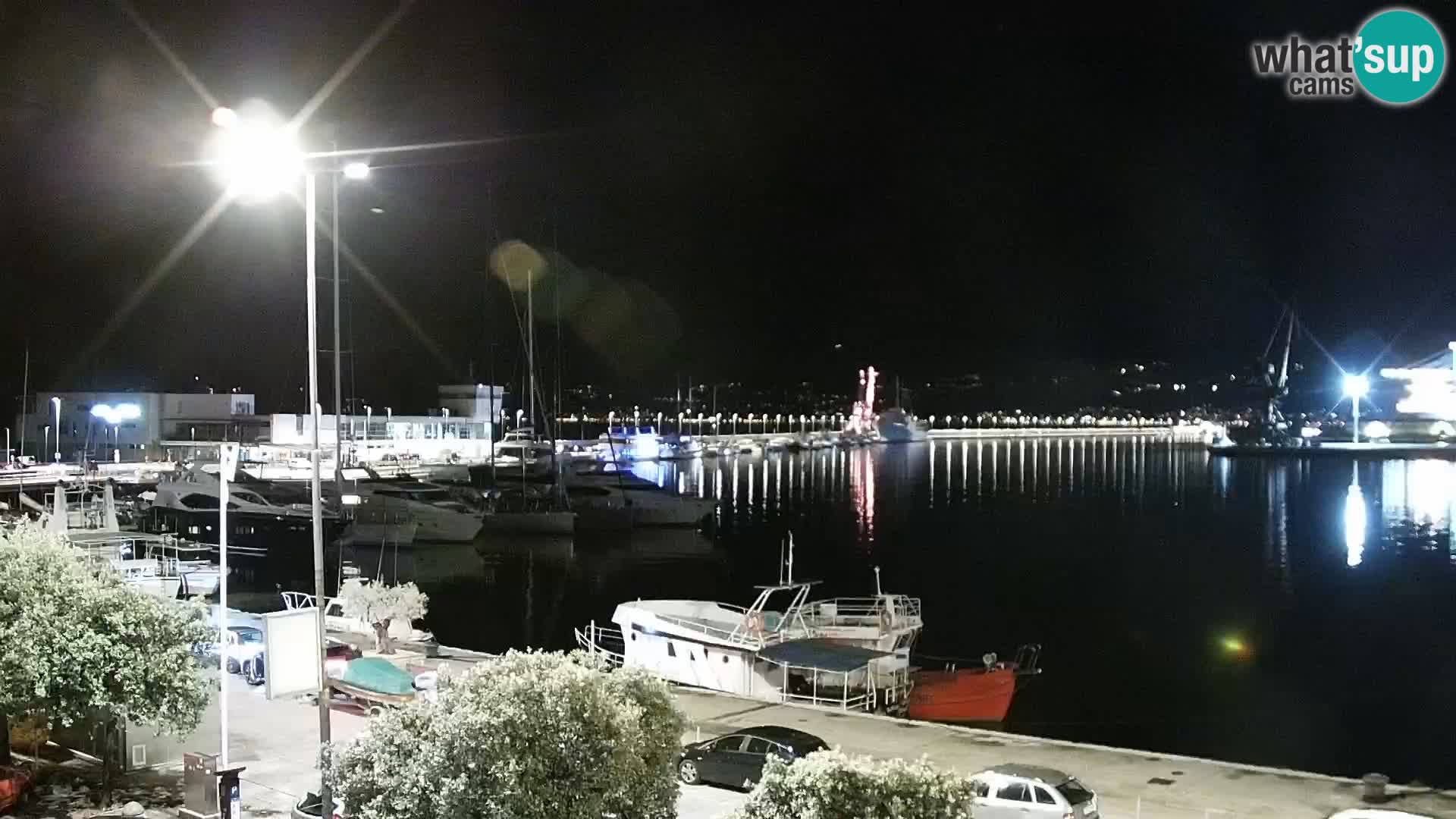 La Riva et Marina à Rijeka – Live Webcam Croatie