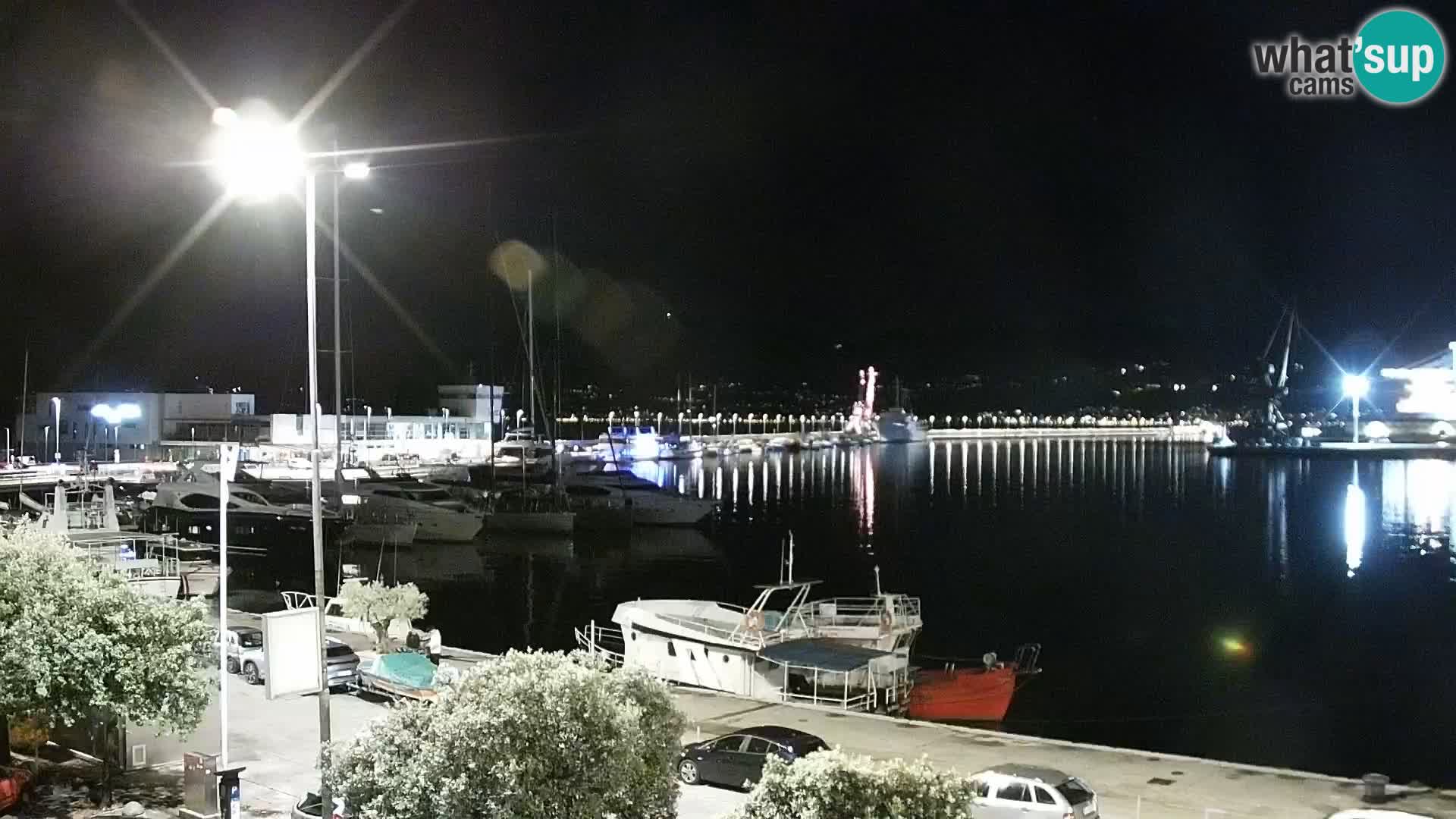 La Riva y Marina en Rijeka – Webcam en vivo Croacia