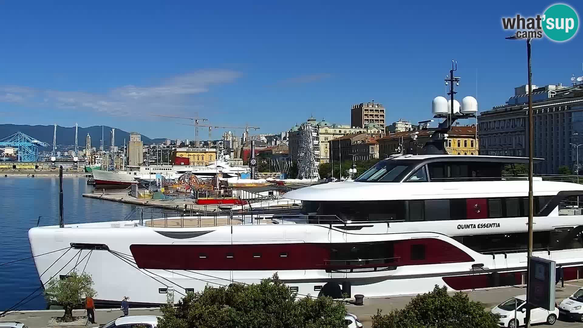 Die Riva und Marina in Rijeka – Live Webcam Kroatien