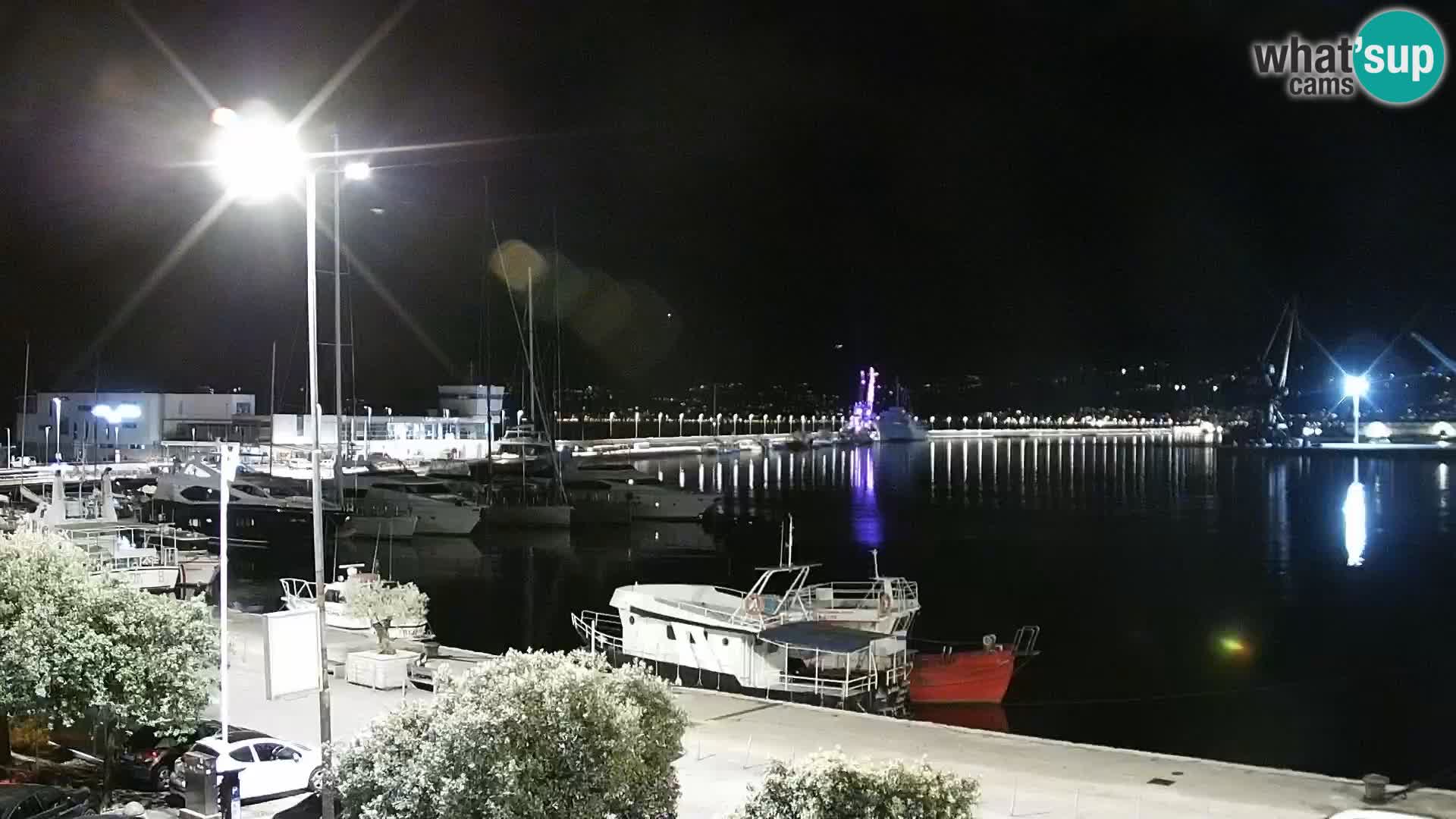Die Riva und Marina in Rijeka – Live Webcam Kroatien