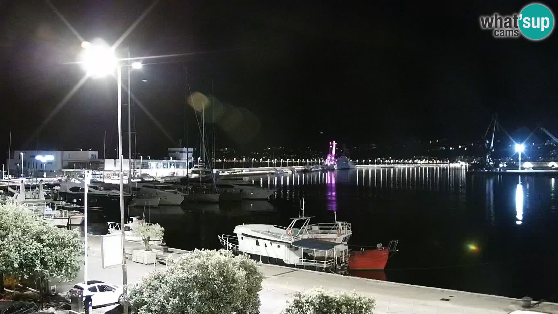 Die Riva und Marina in Rijeka – Live Webcam Kroatien