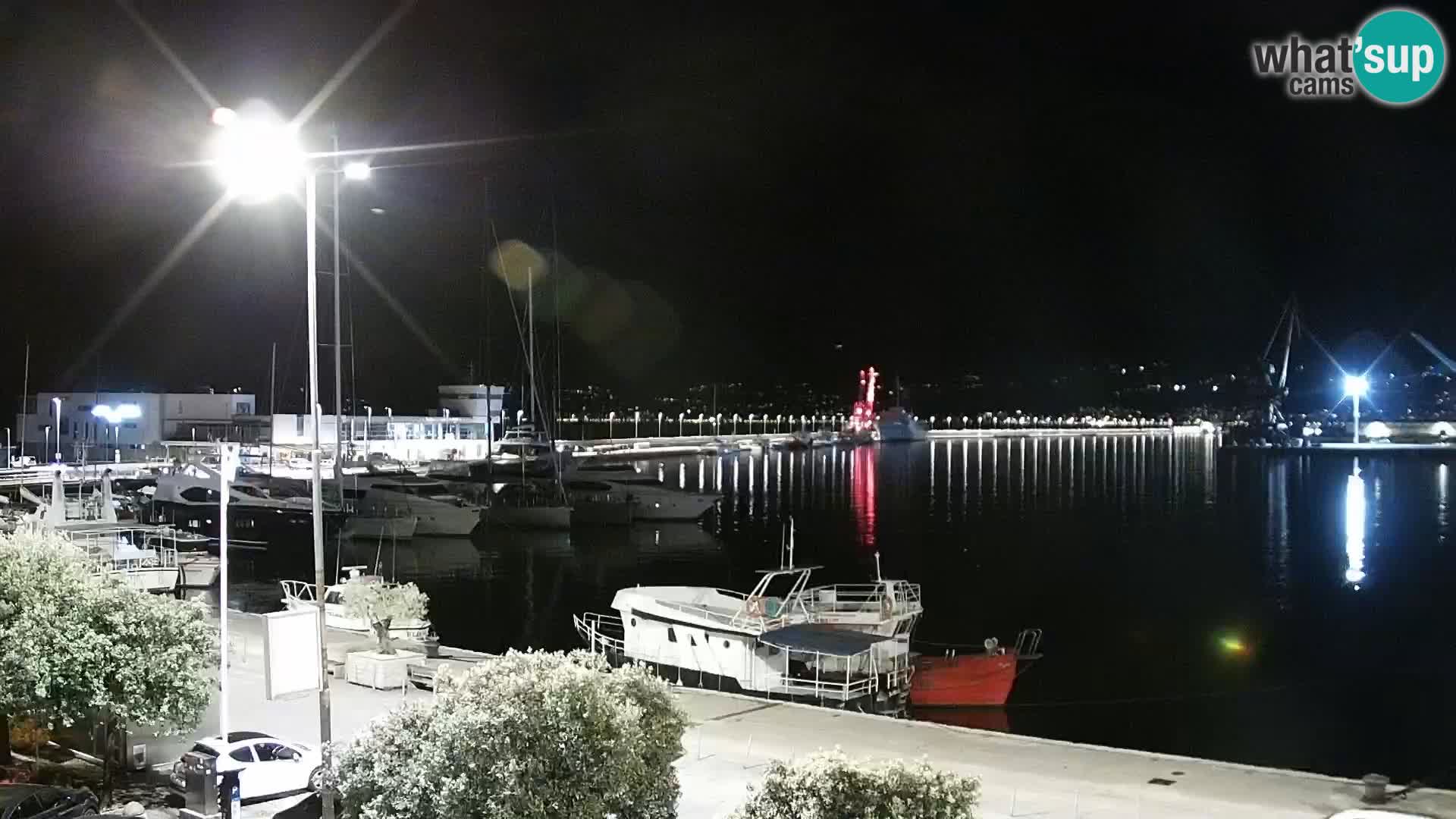 Die Riva und Marina in Rijeka – Live Webcam Kroatien