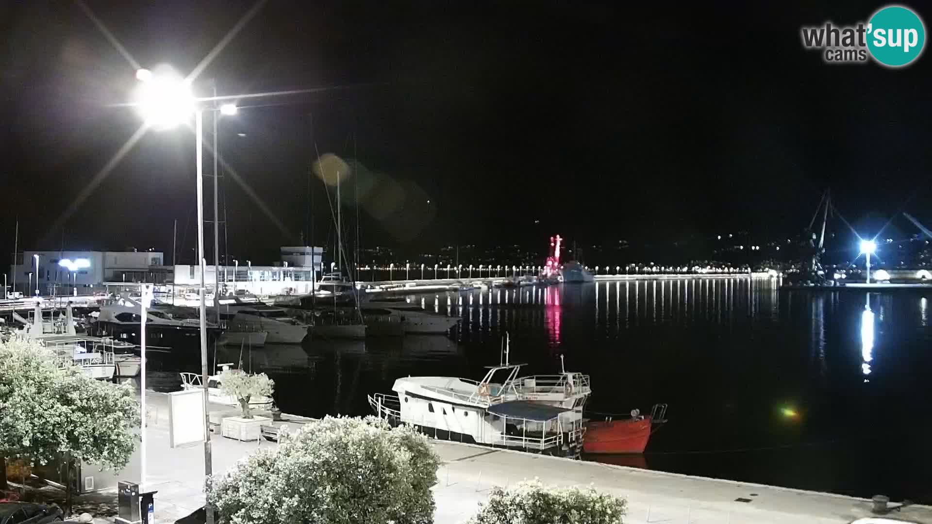 Die Riva und Marina in Rijeka – Live Webcam Kroatien