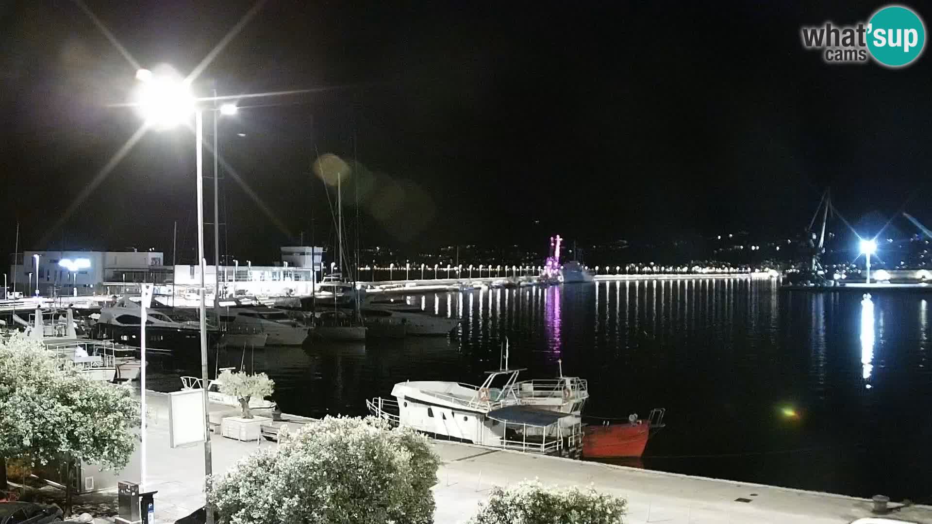 La Riva y Marina en Rijeka – Webcam en vivo Croacia
