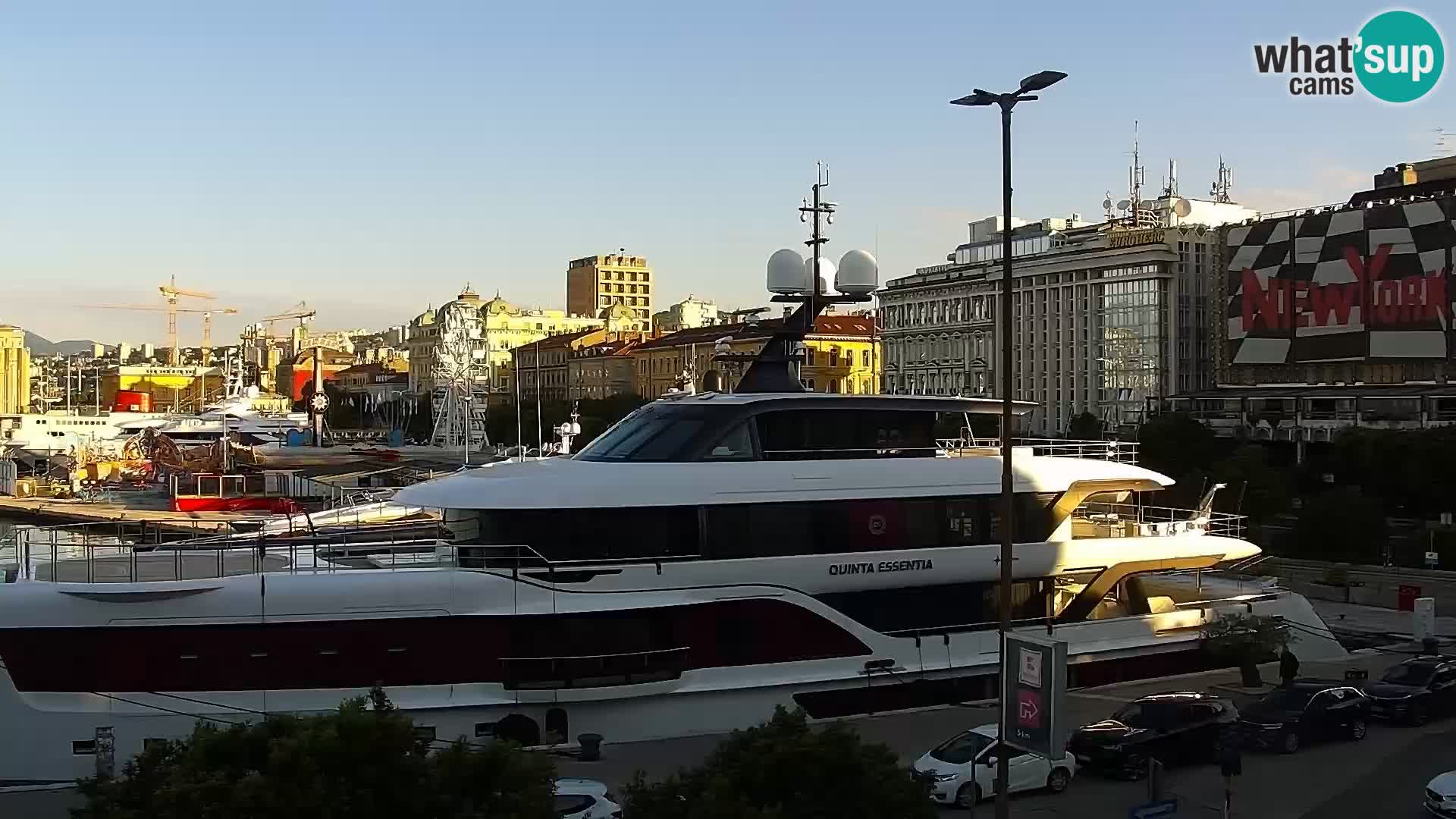 Riva i Marina u Rijeci – Web kamera uživo u Hrvatskoj