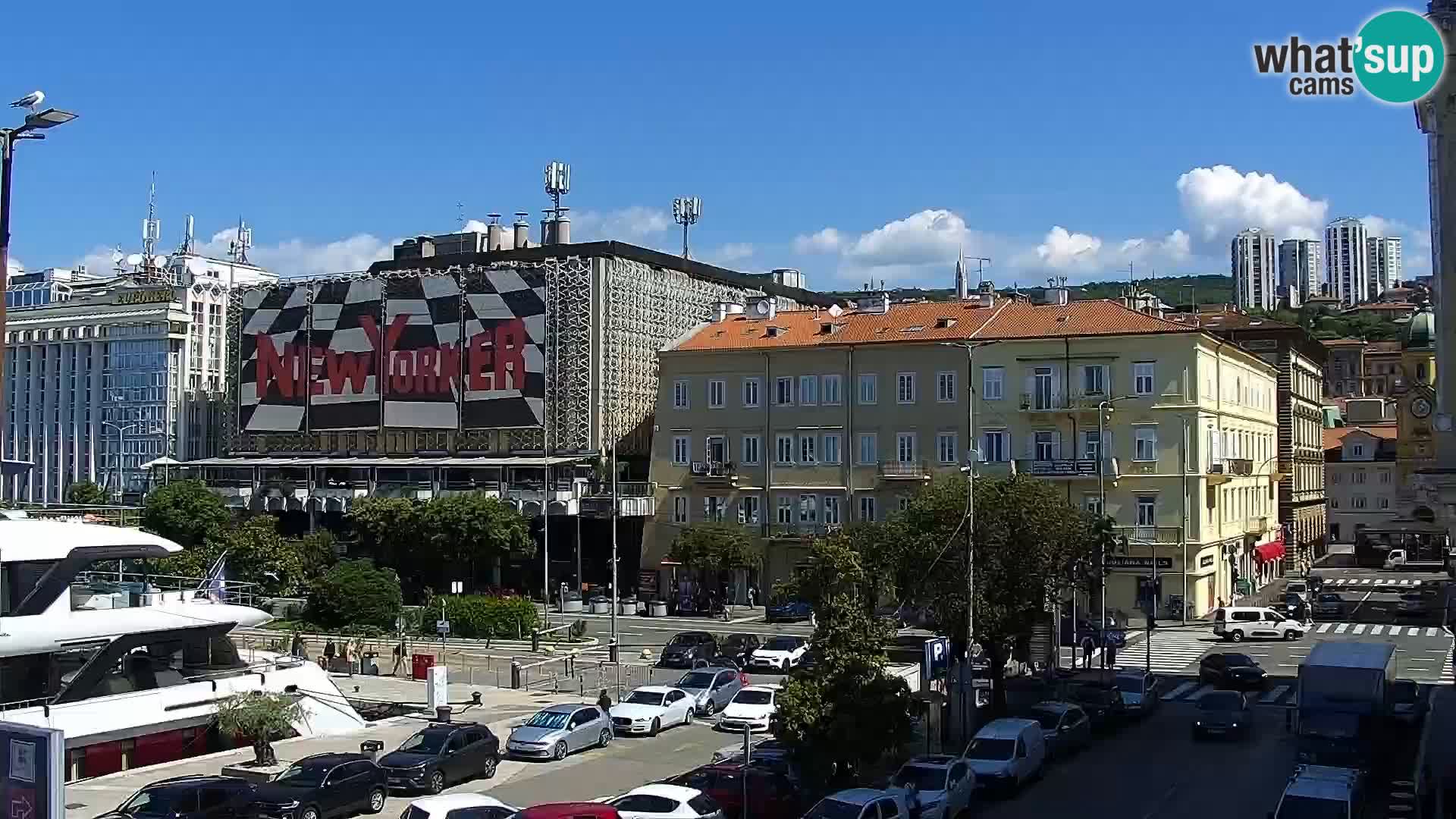 The Riva and Marina in Rijeka – Live Webcam Croatia