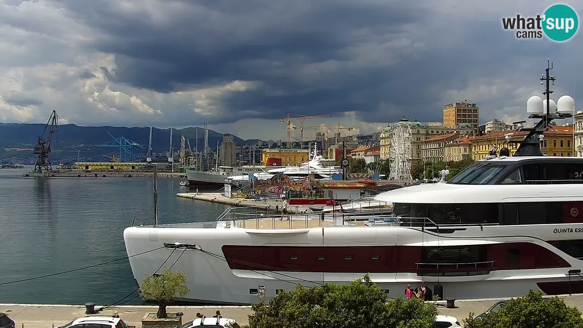 Riva i Marina u Rijeci – Web kamera uživo u Hrvatskoj