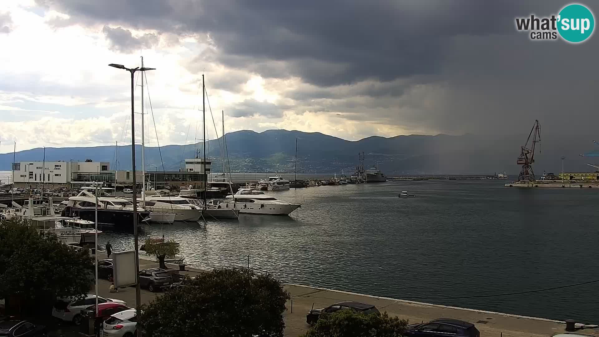 La Riva e la Marina a Rijeka (Fiume) – Live Webcam Croazia