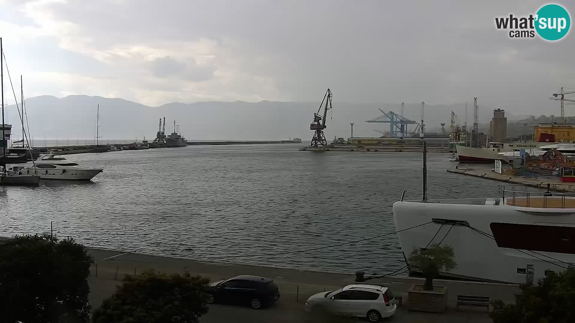 Die Riva und Marina in Rijeka – Live Webcam Kroatien