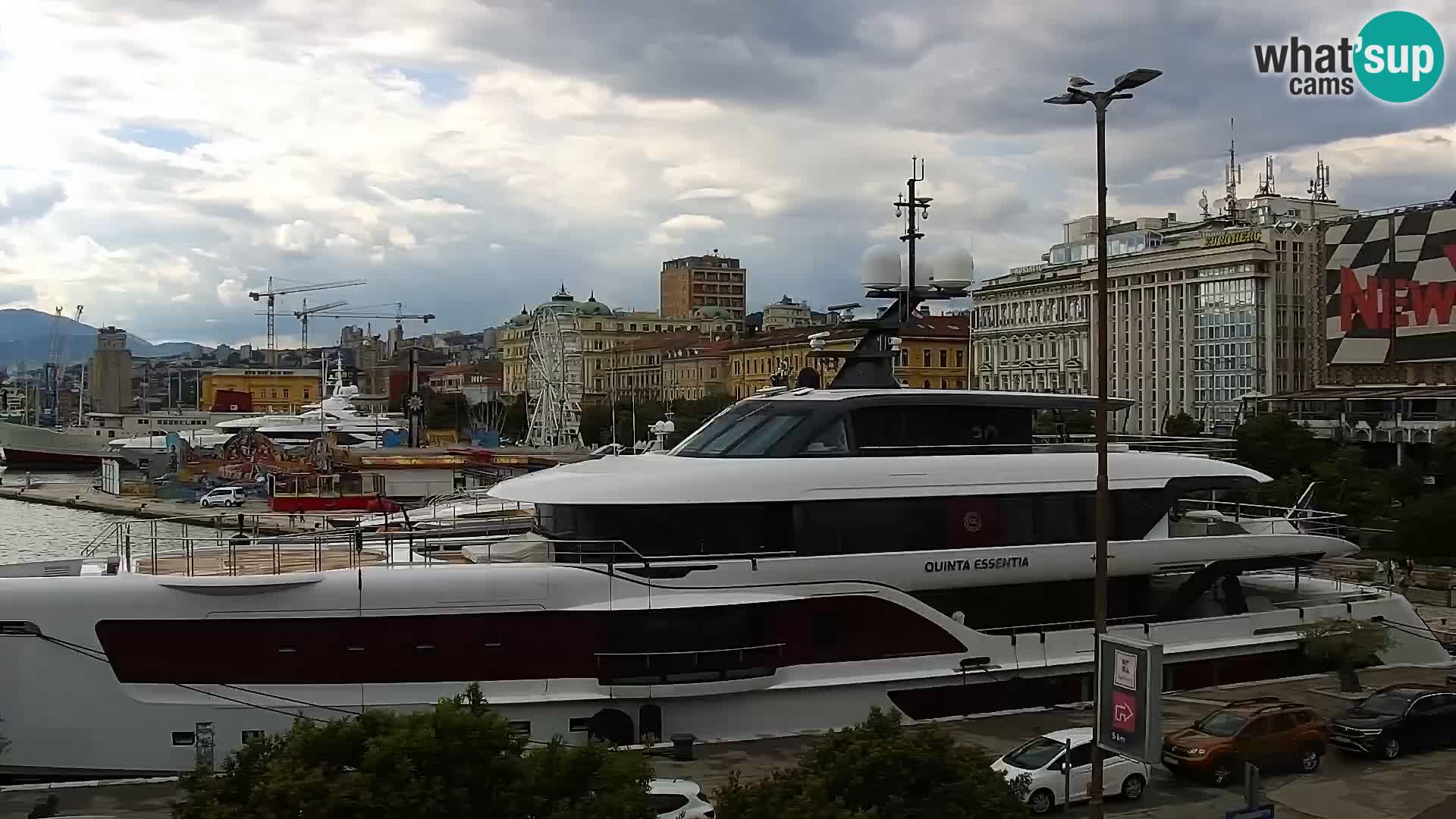 La Riva e la Marina a Rijeka (Fiume) – Live Webcam Croazia