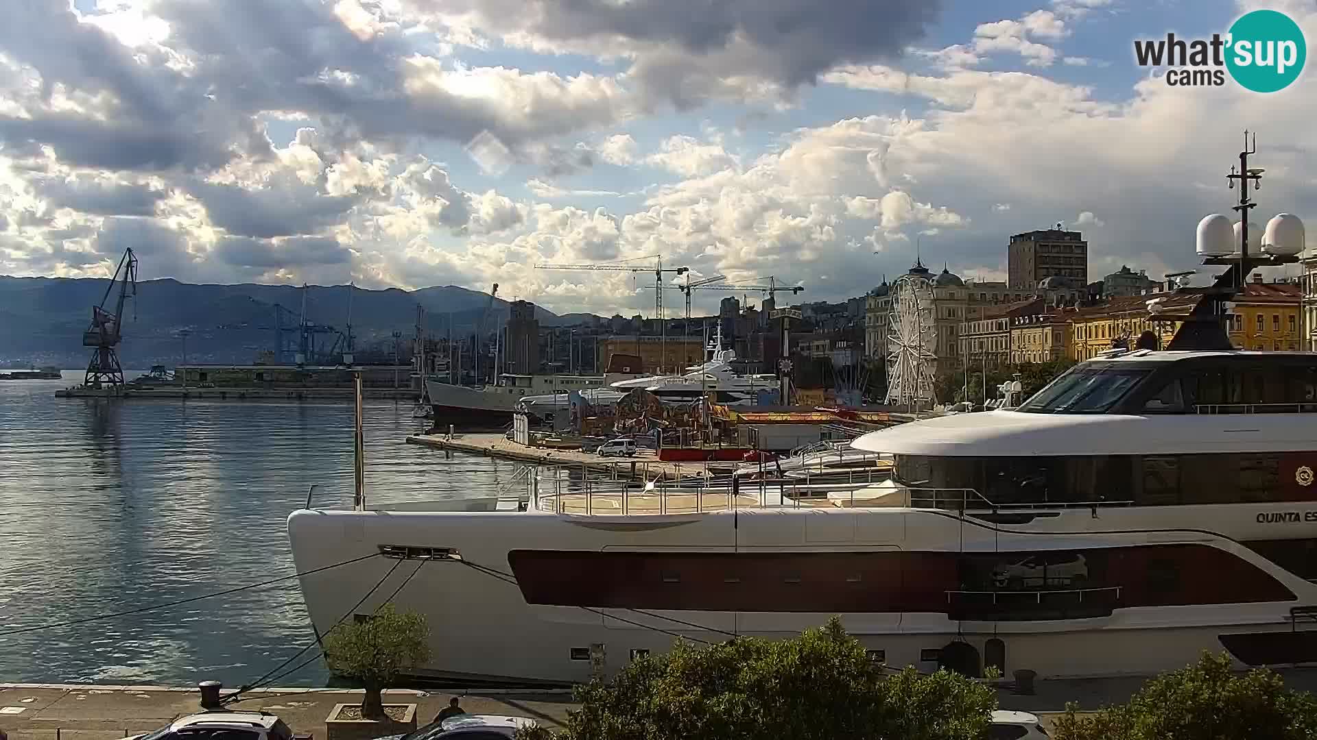 La Riva e la Marina a Rijeka (Fiume) – Live Webcam Croazia