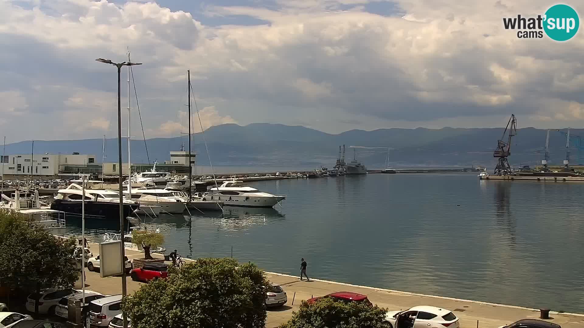 La Riva et Marina à Rijeka – Live Webcam Croatie