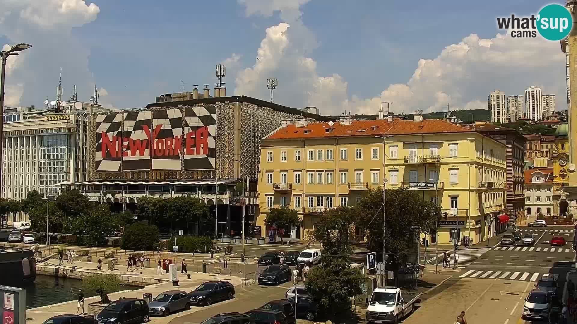 Die Riva und Marina in Rijeka – Live Webcam Kroatien