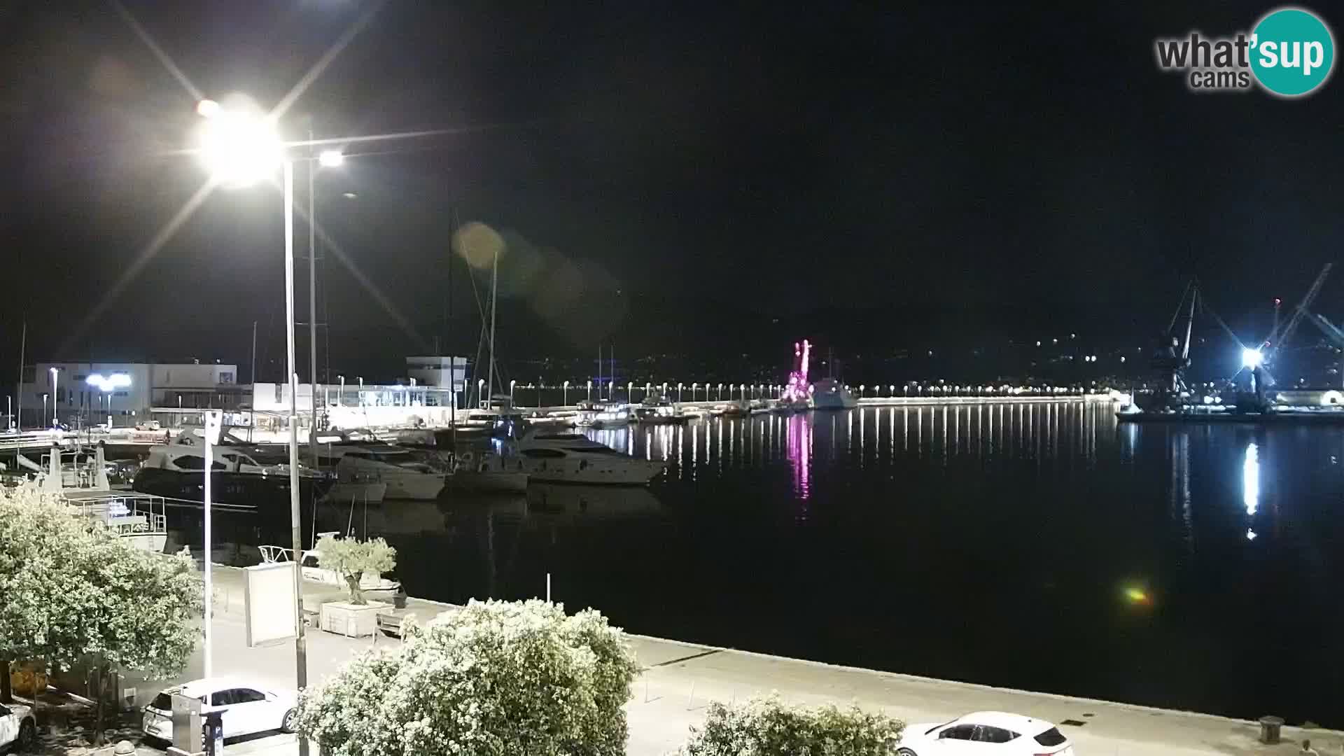 La Riva et Marina à Rijeka – Live Webcam Croatie
