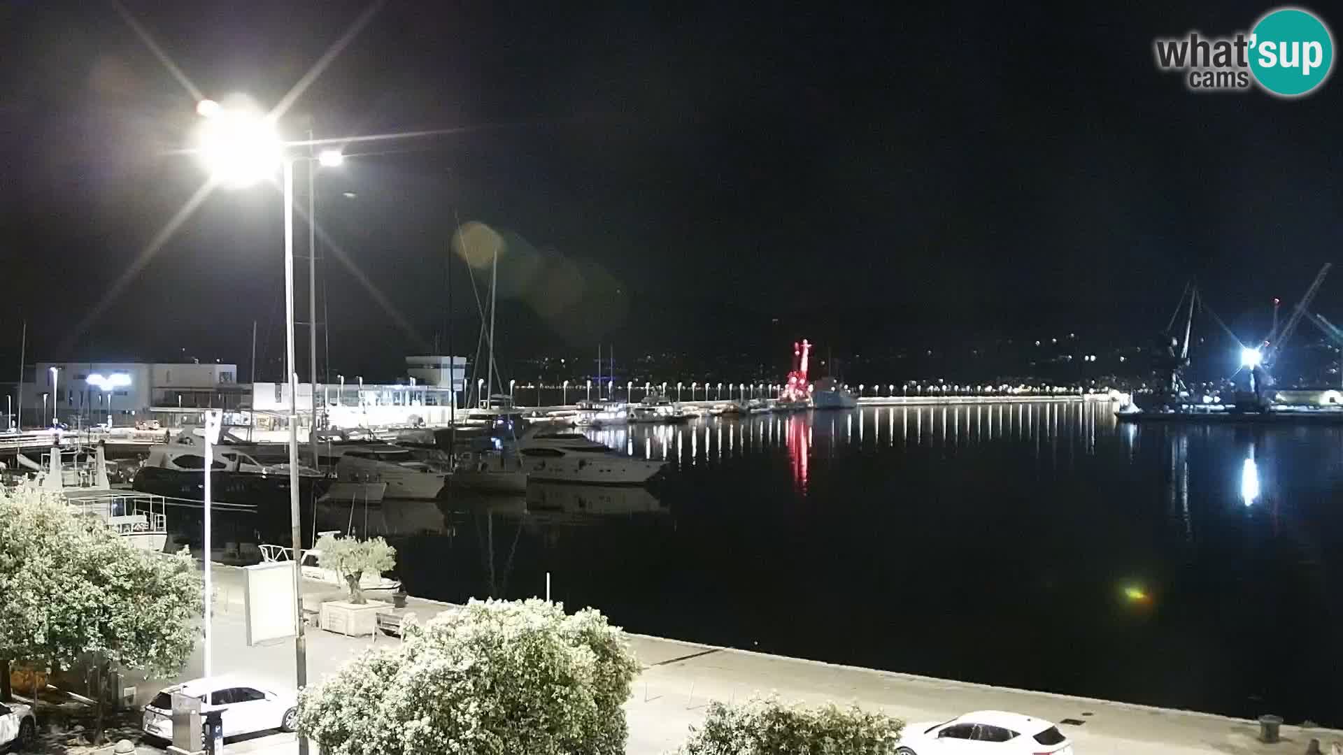 La Riva y Marina en Rijeka – Webcam en vivo Croacia