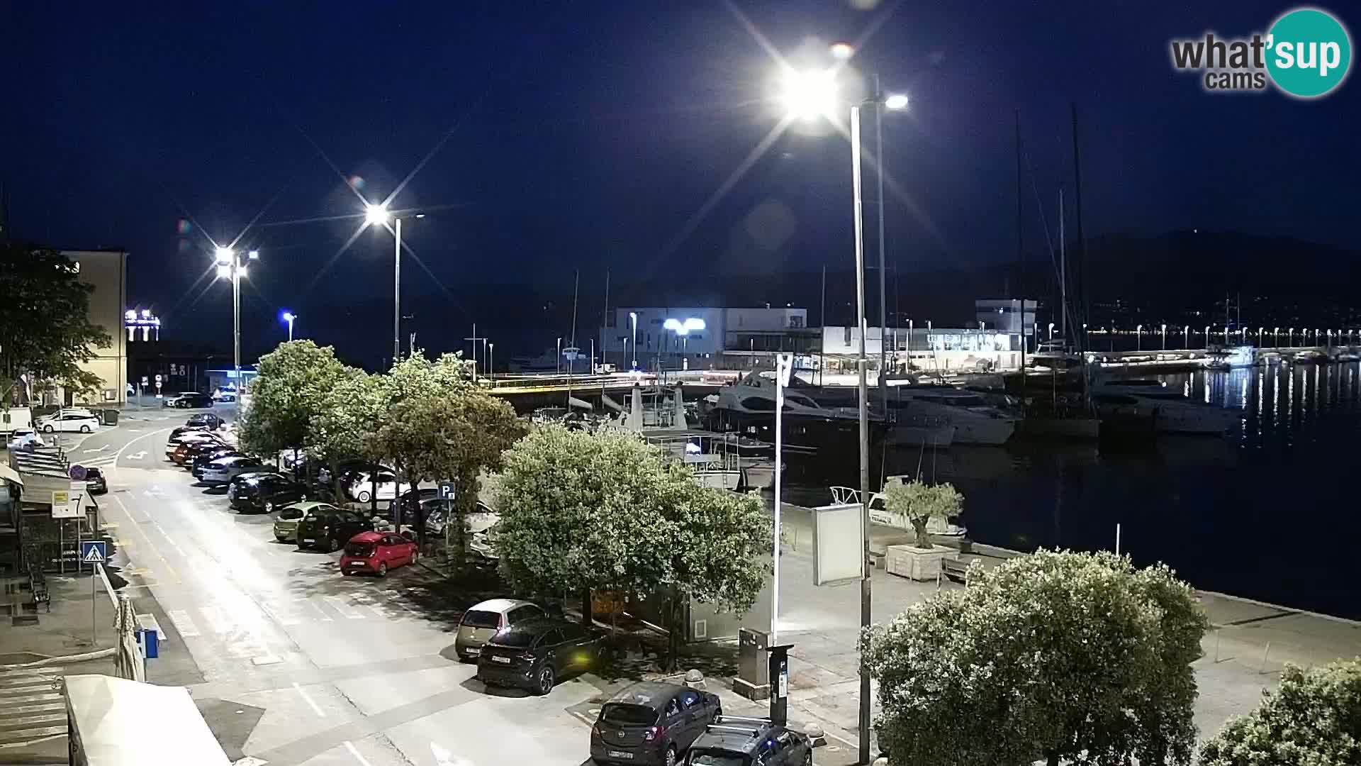 La Riva et Marina à Rijeka – Live Webcam Croatie
