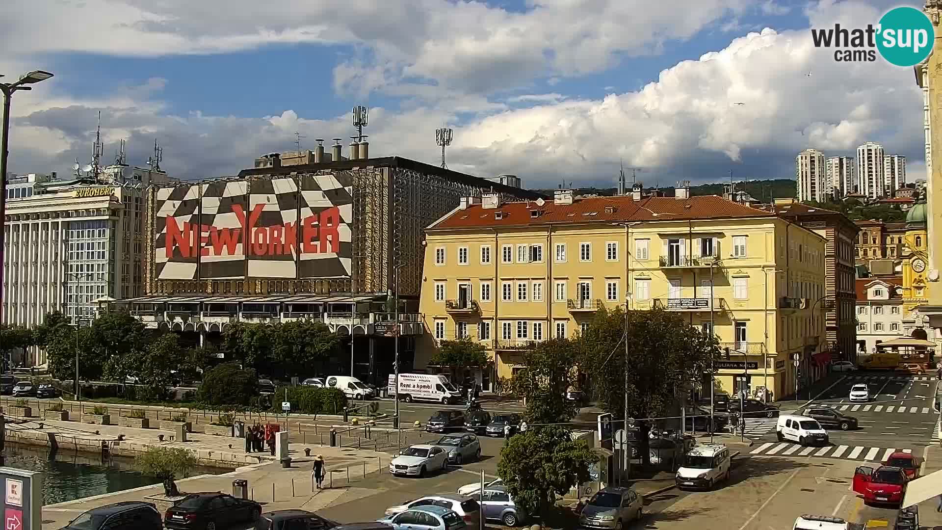 Die Riva und Marina in Rijeka – Live Webcam Kroatien