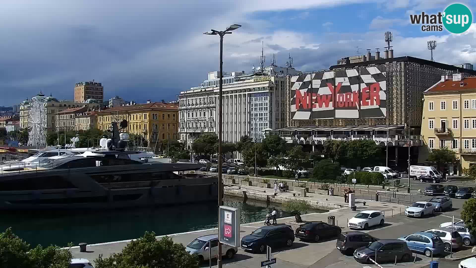 La Riva e la Marina a Rijeka (Fiume) – Live Webcam Croazia