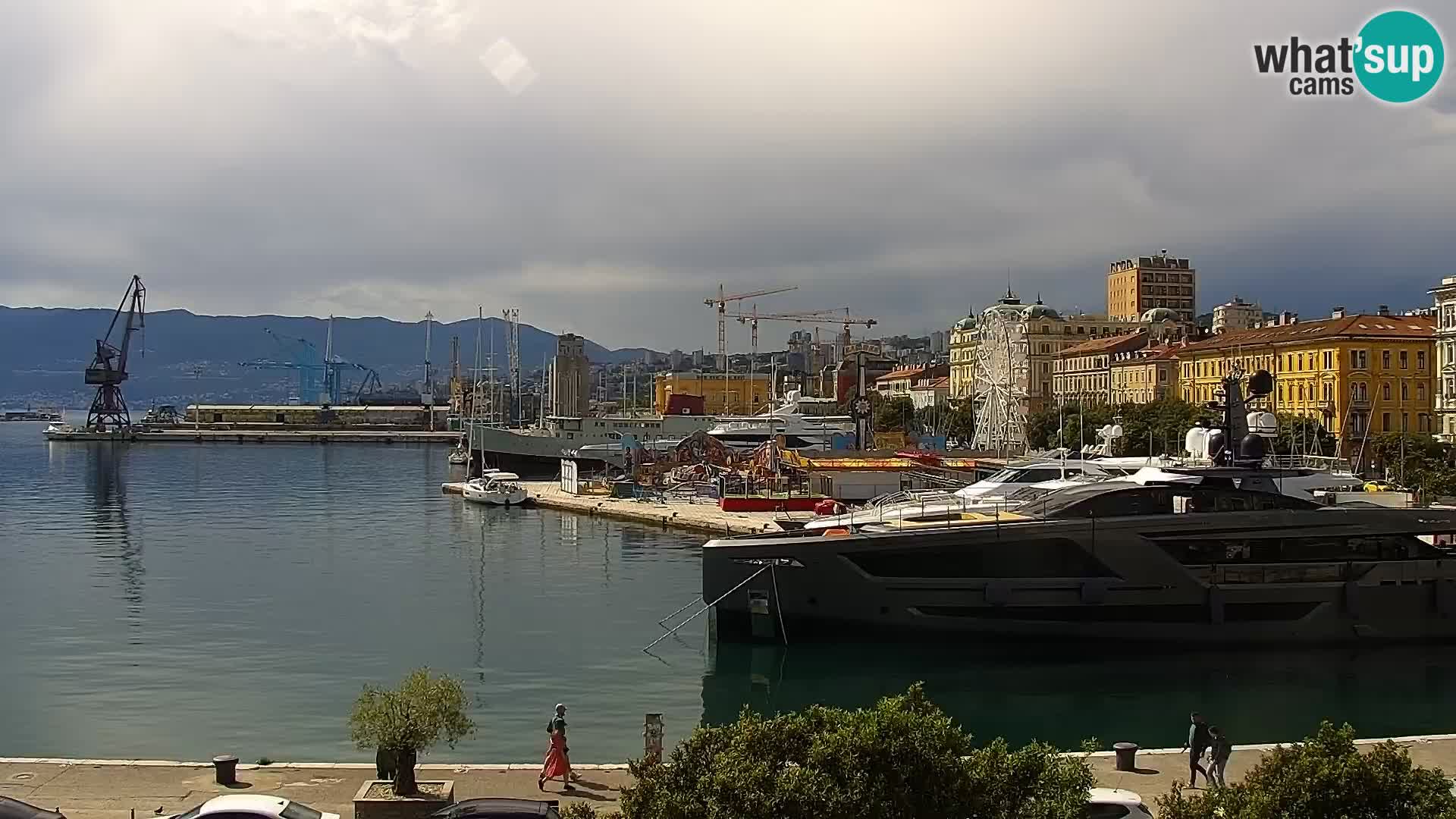 Riva i Marina u Rijeci – Web kamera uživo u Hrvatskoj