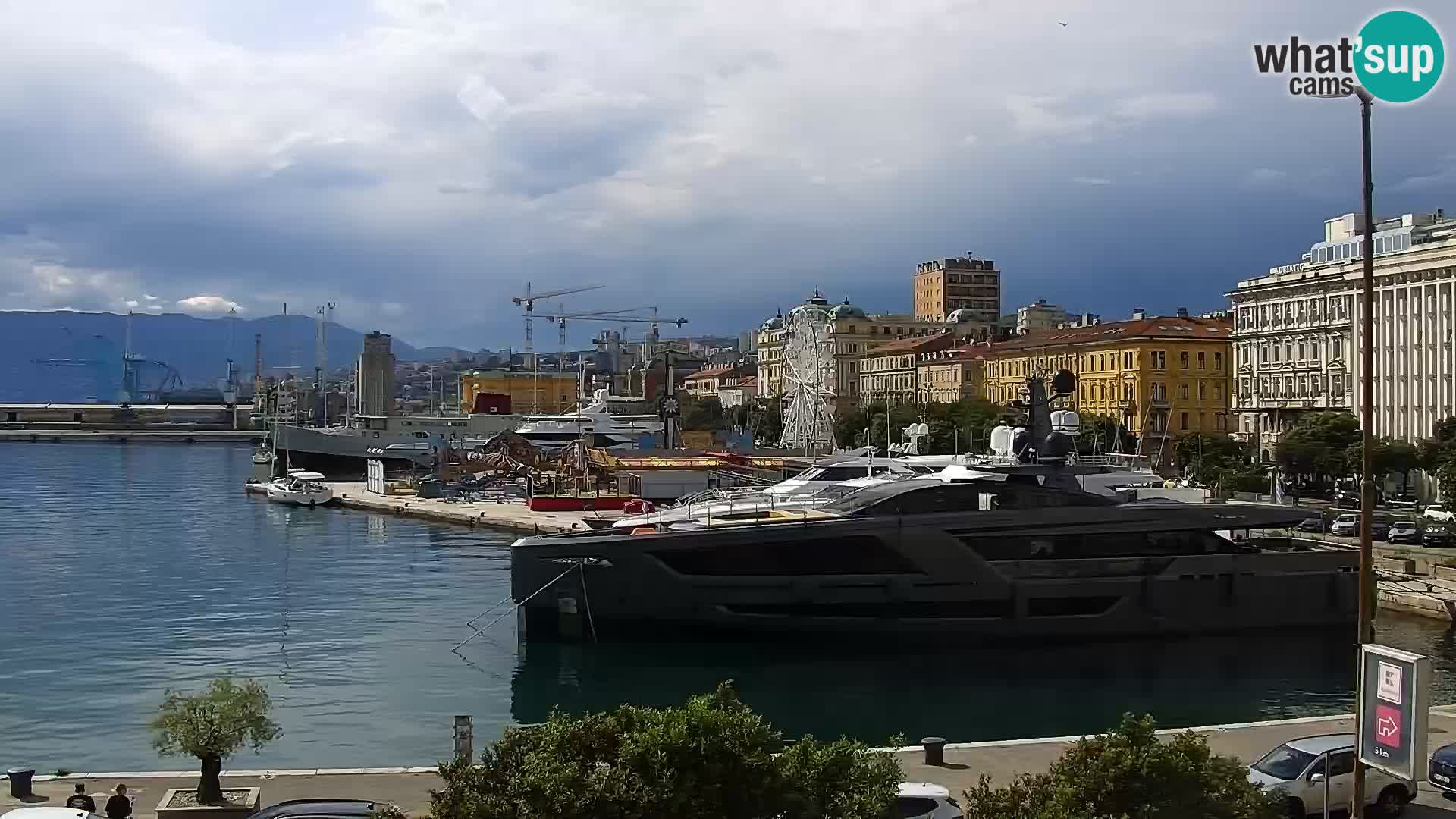 La Riva et Marina à Rijeka – Live Webcam Croatie
