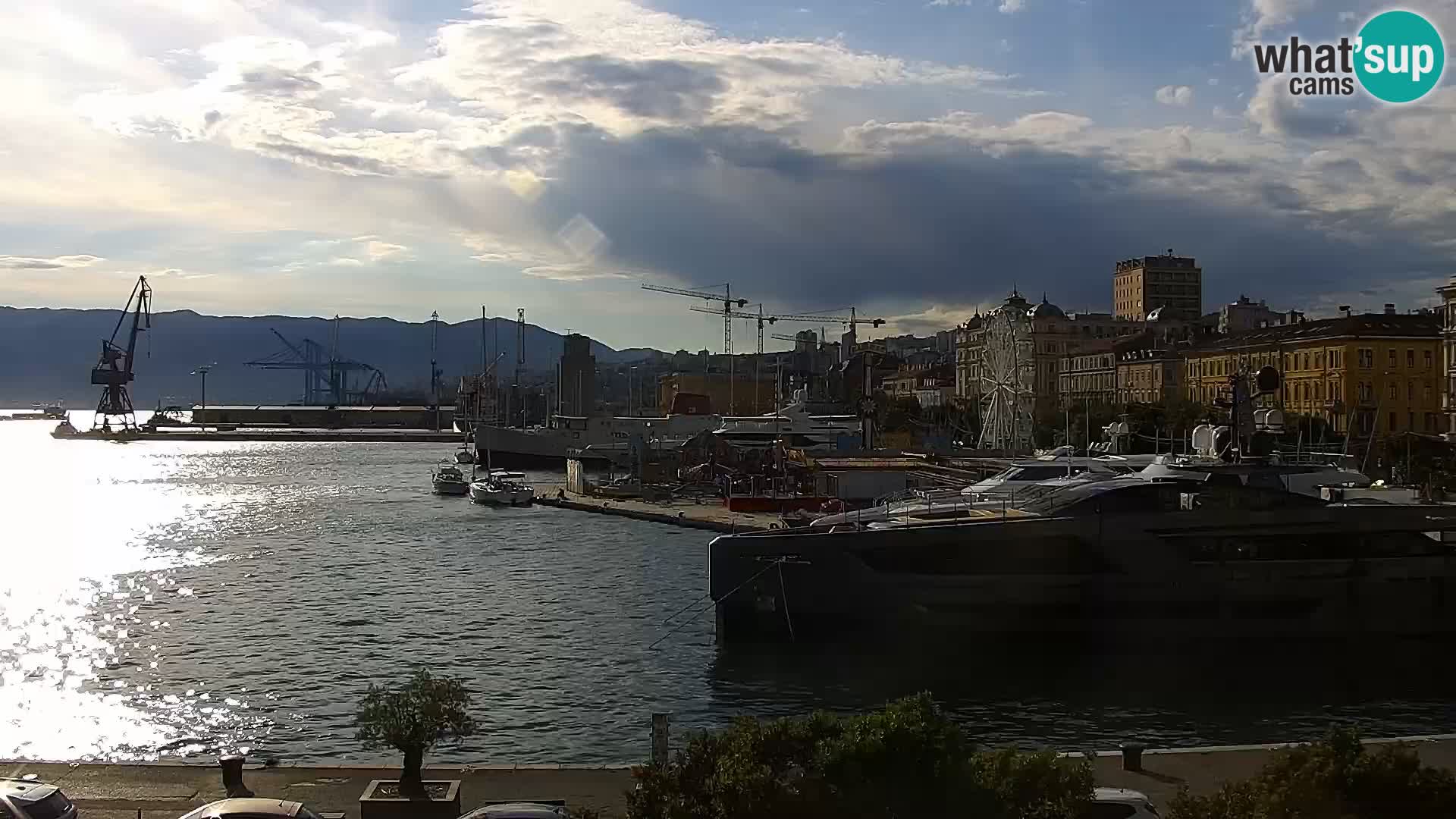 La Riva e la Marina a Rijeka (Fiume) – Live Webcam Croazia