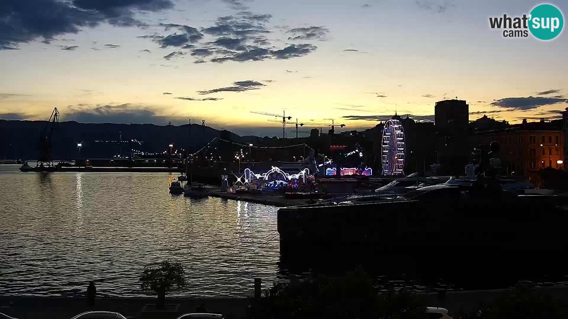La Riva y Marina en Rijeka – Webcam en vivo Croacia