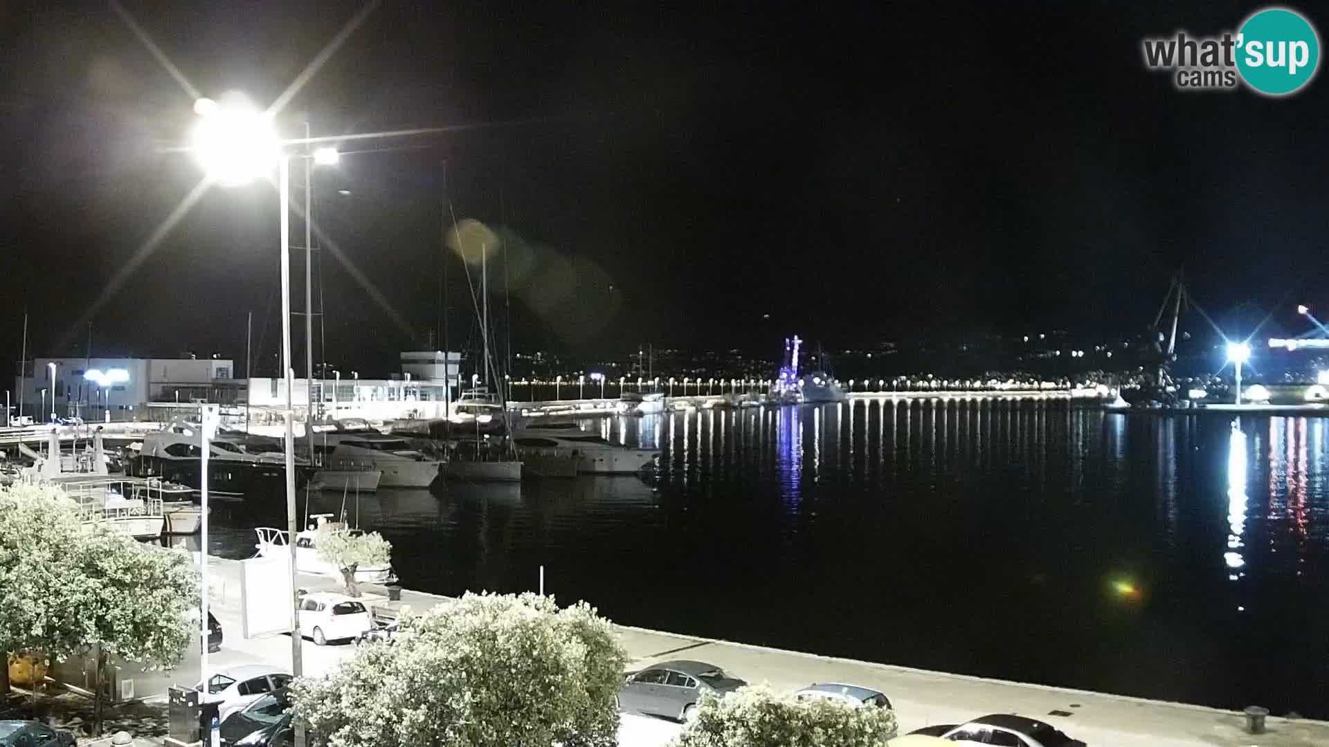 La Riva y Marina en Rijeka – Webcam en vivo Croacia