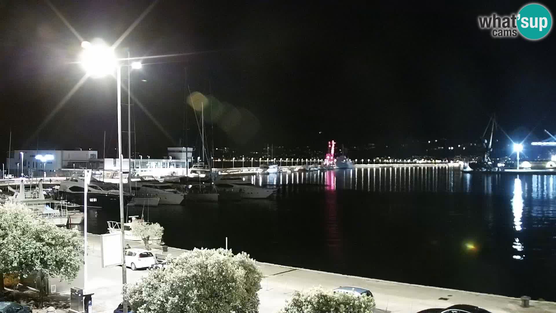 La Riva et Marina à Rijeka – Live Webcam Croatie