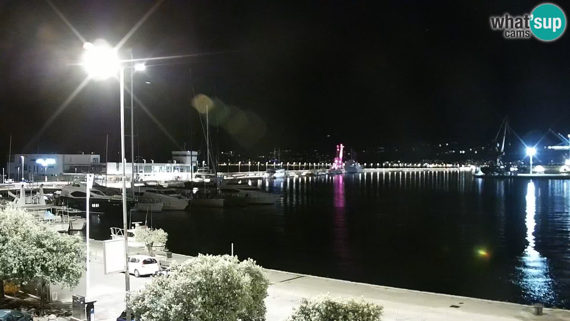 La Riva y Marina en Rijeka – Webcam en vivo Croacia