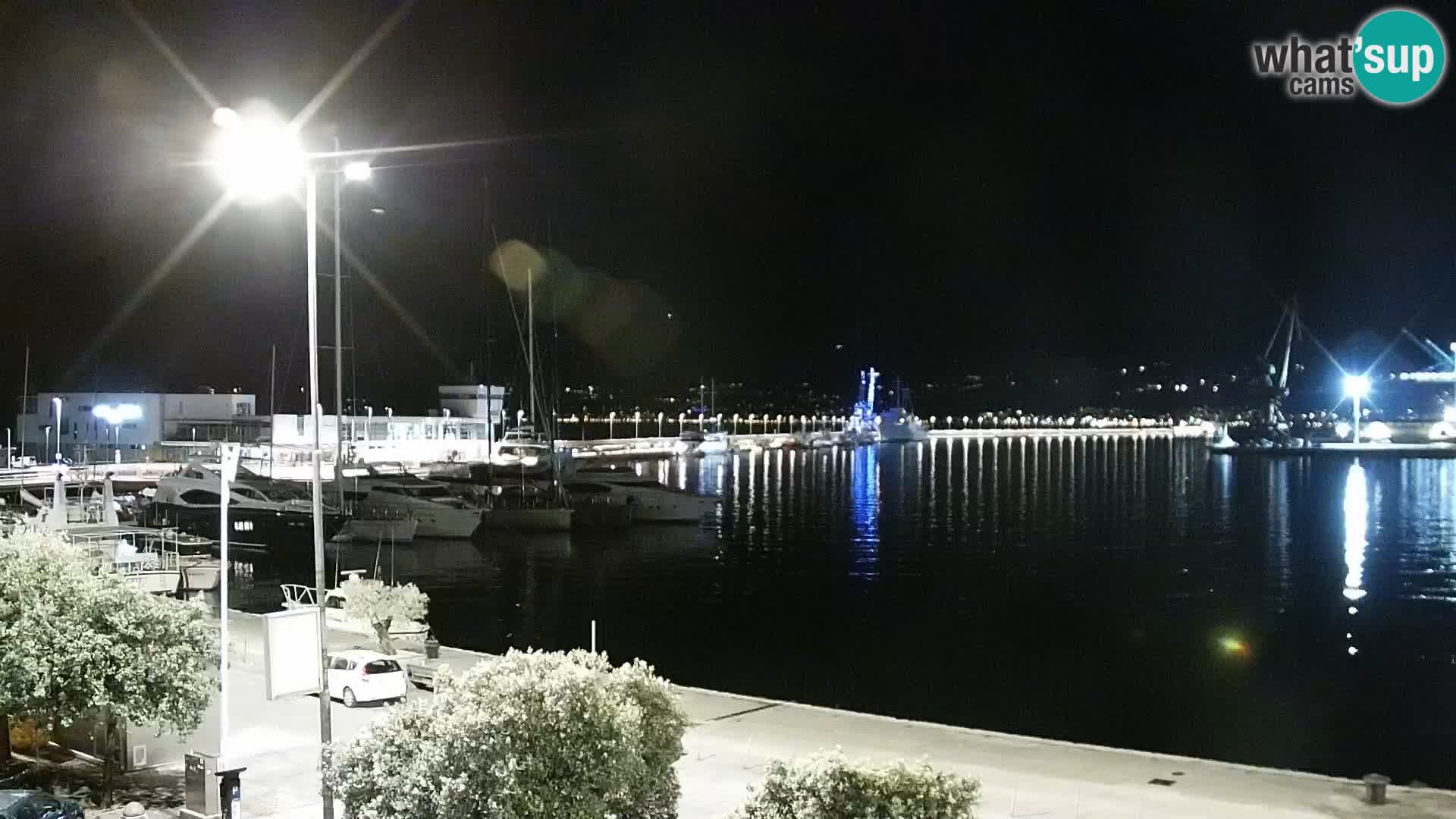 La Riva e la Marina a Rijeka (Fiume) – Live Webcam Croazia