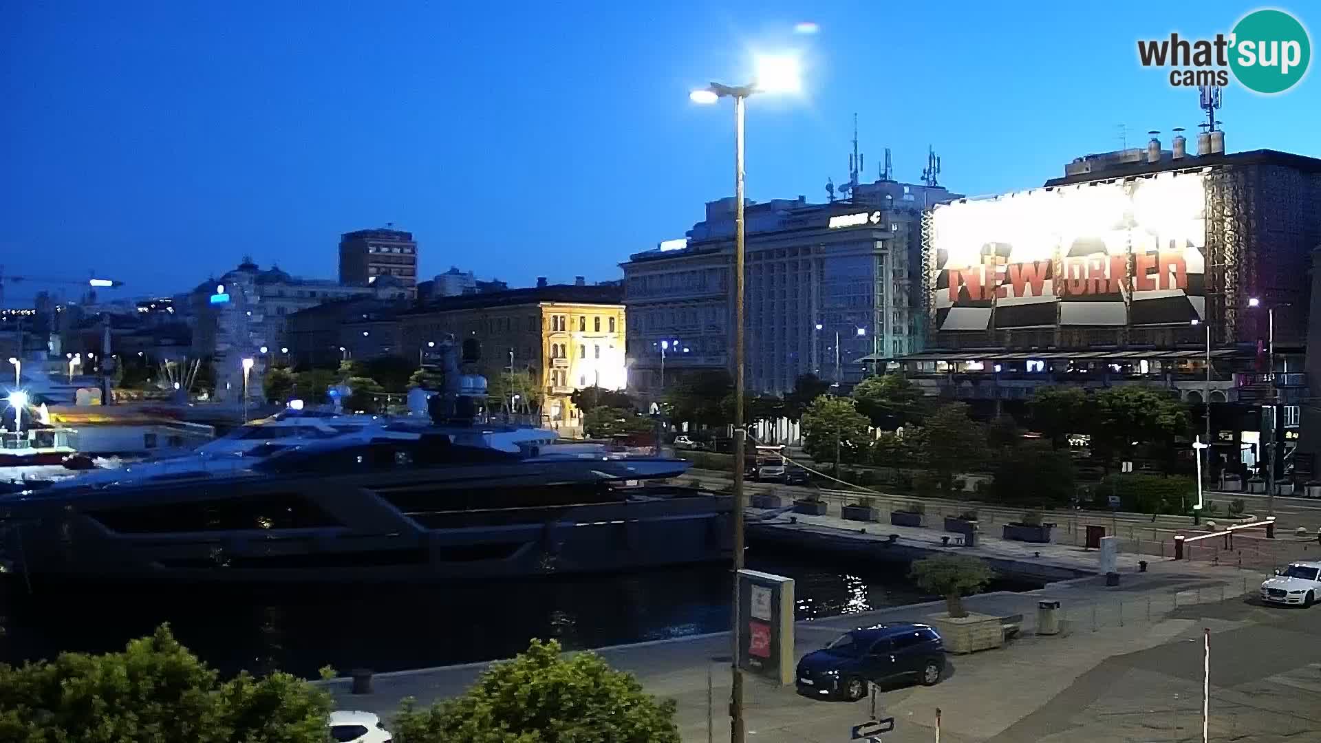 La Riva y Marina en Rijeka – Webcam en vivo Croacia