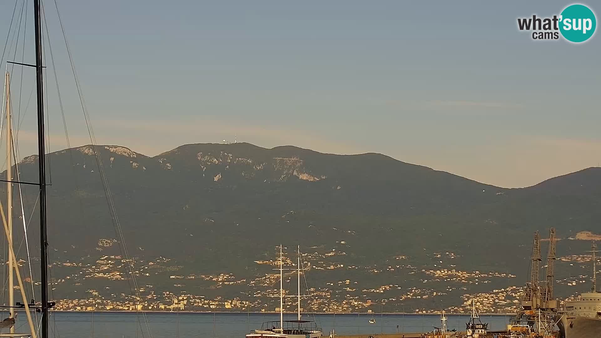 La Riva y Marina en Rijeka – Webcam en vivo Croacia