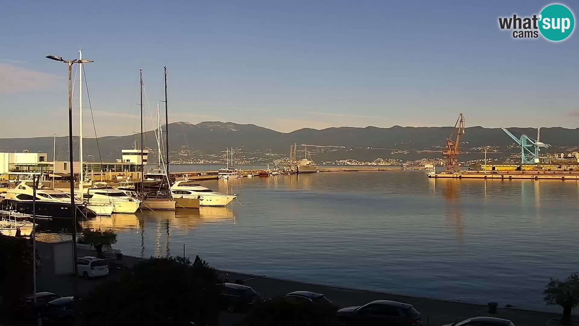 Die Riva und Marina in Rijeka – Live Webcam Kroatien
