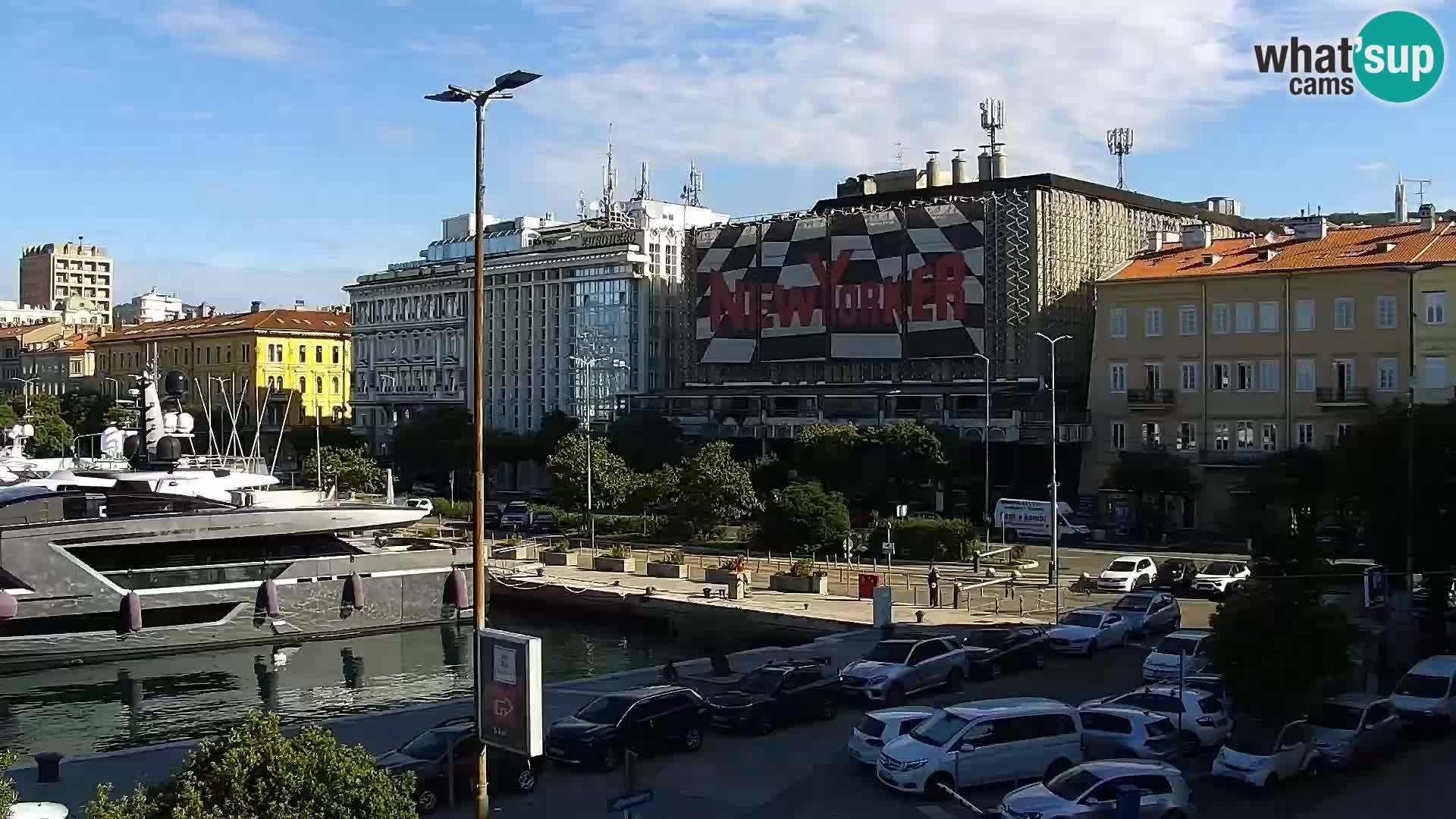 Die Riva und Marina in Rijeka – Live Webcam Kroatien