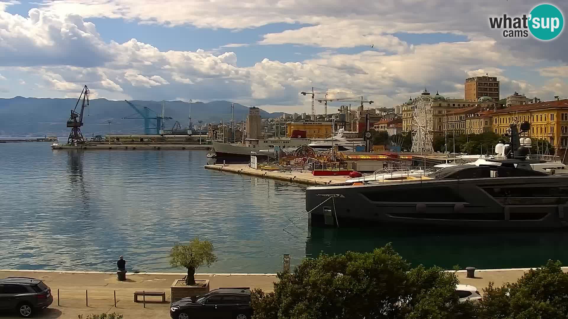 La Riva e la Marina a Rijeka (Fiume) – Live Webcam Croazia
