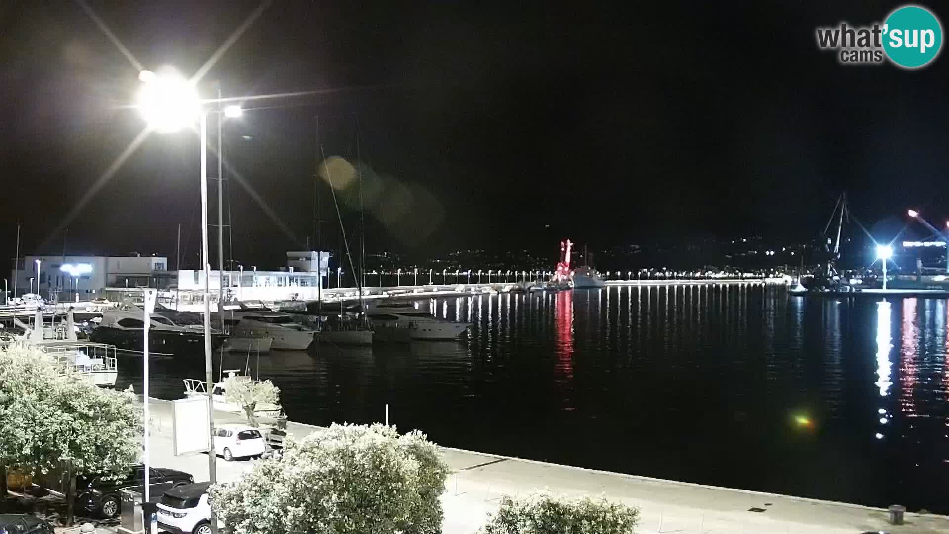 The Riva and Marina in Rijeka  – Live Webcam Croatia