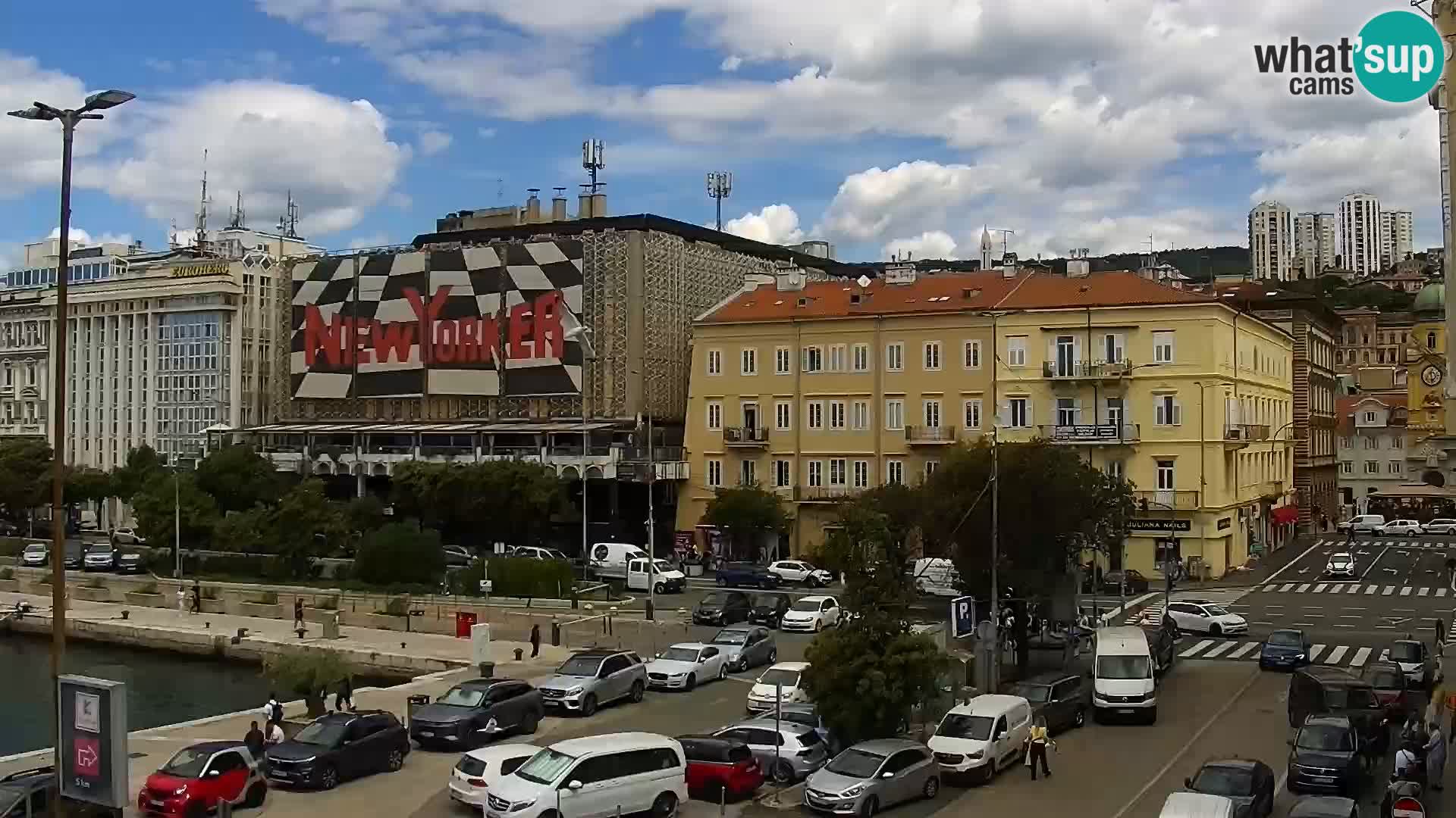 Die Riva und Marina in Rijeka – Live Webcam Kroatien