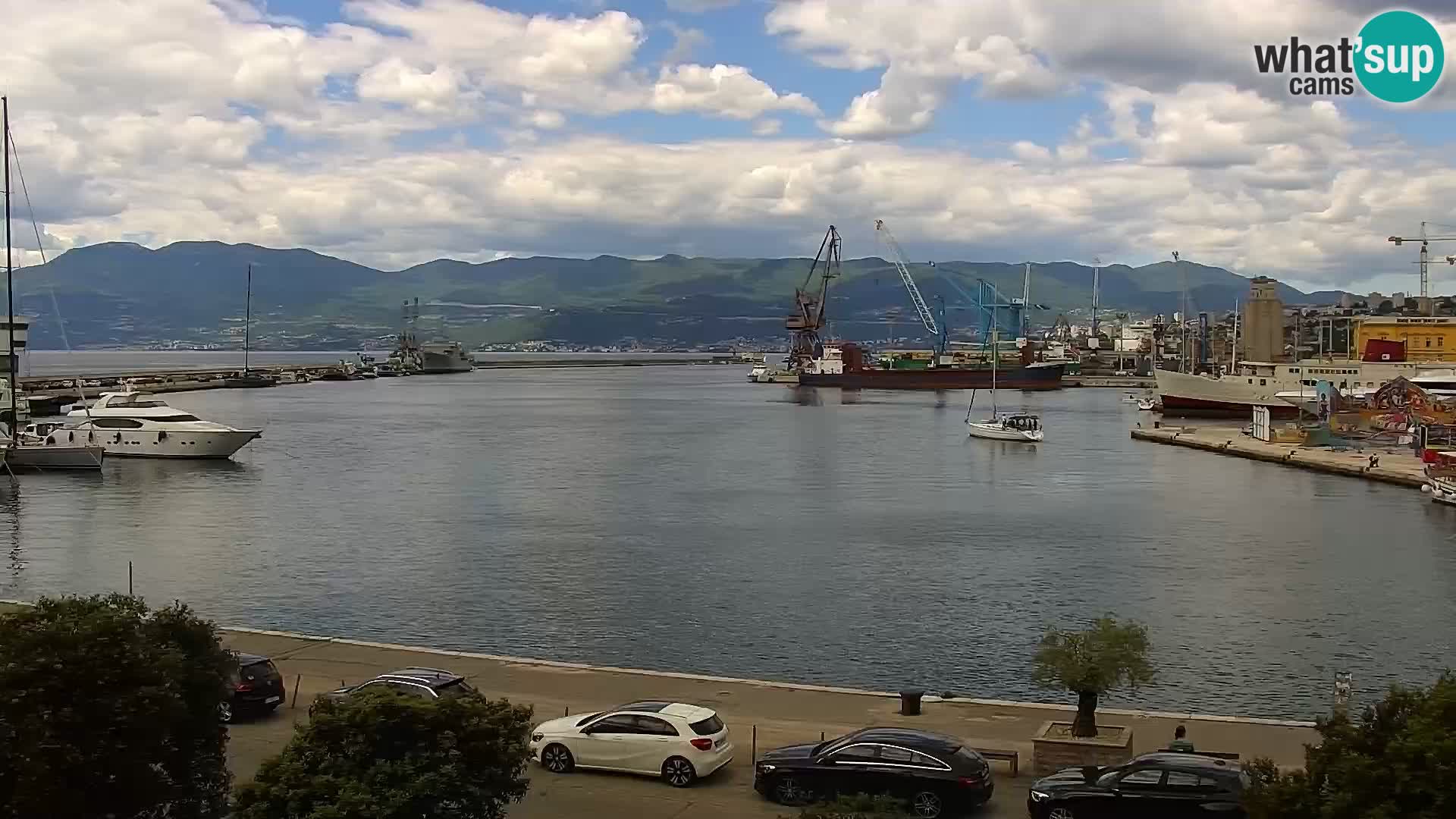 Die Riva und Marina in Rijeka – Live Webcam Kroatien