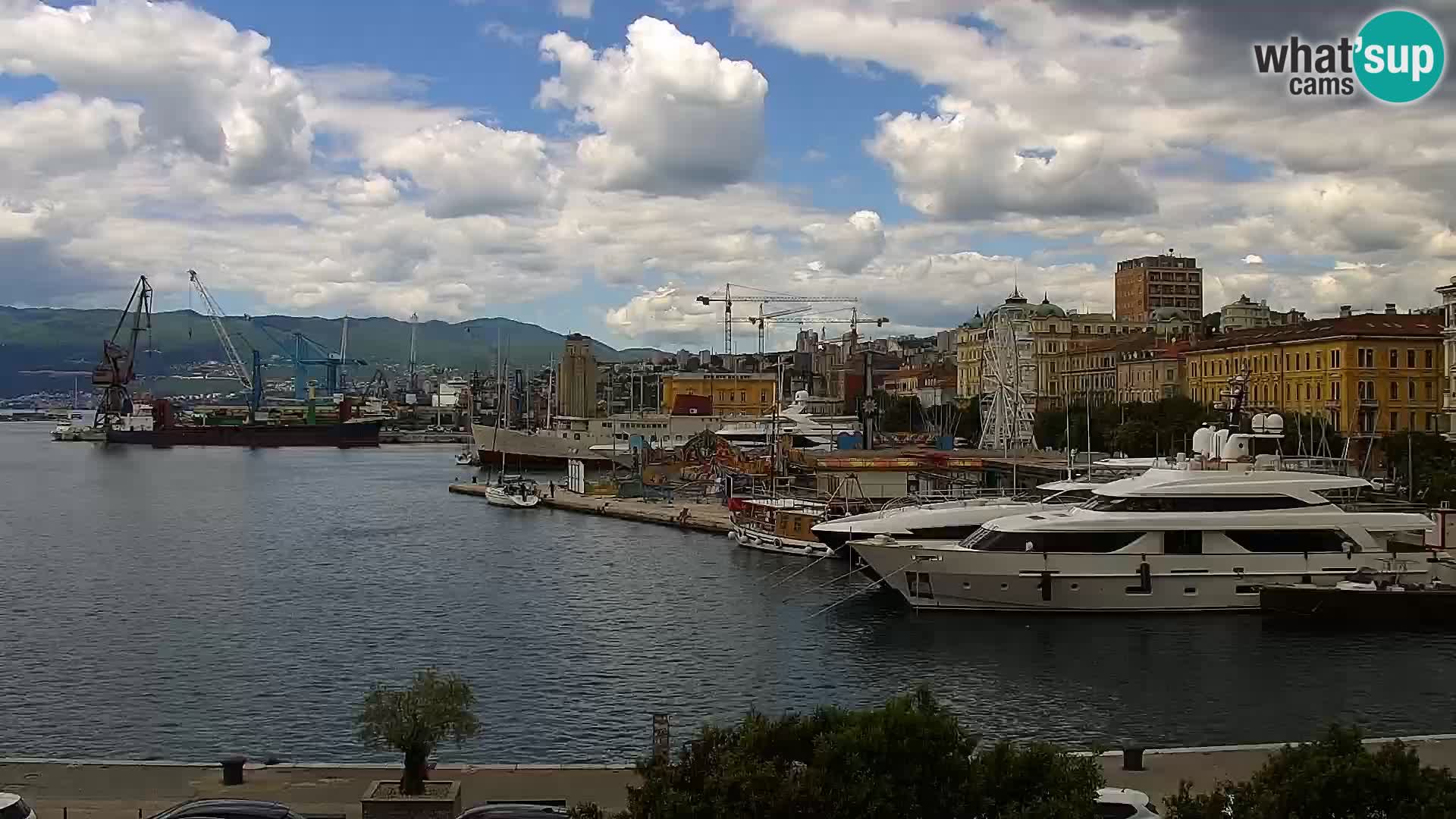 La Riva e la Marina a Rijeka (Fiume) – Live Webcam Croazia