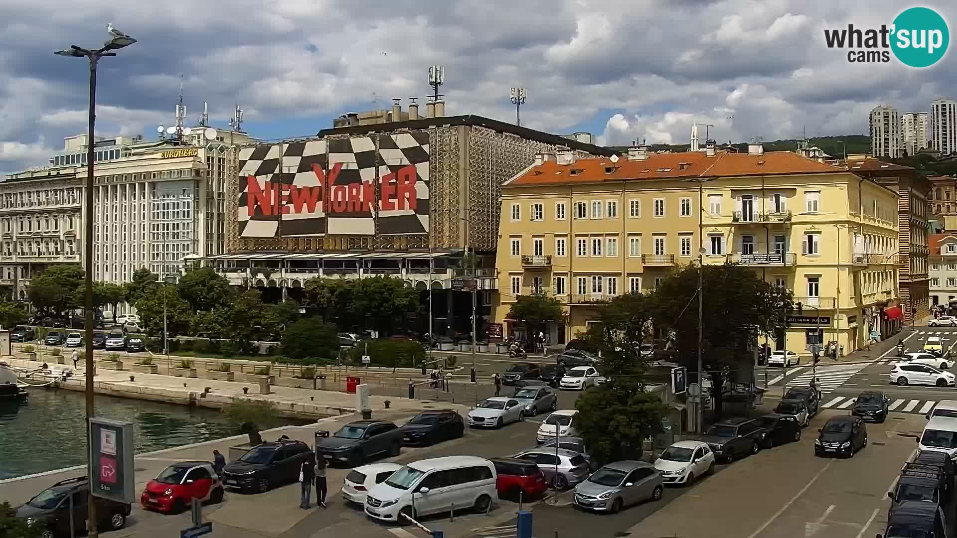 Riva i Marina u Rijeci – Web kamera uživo u Hrvatskoj