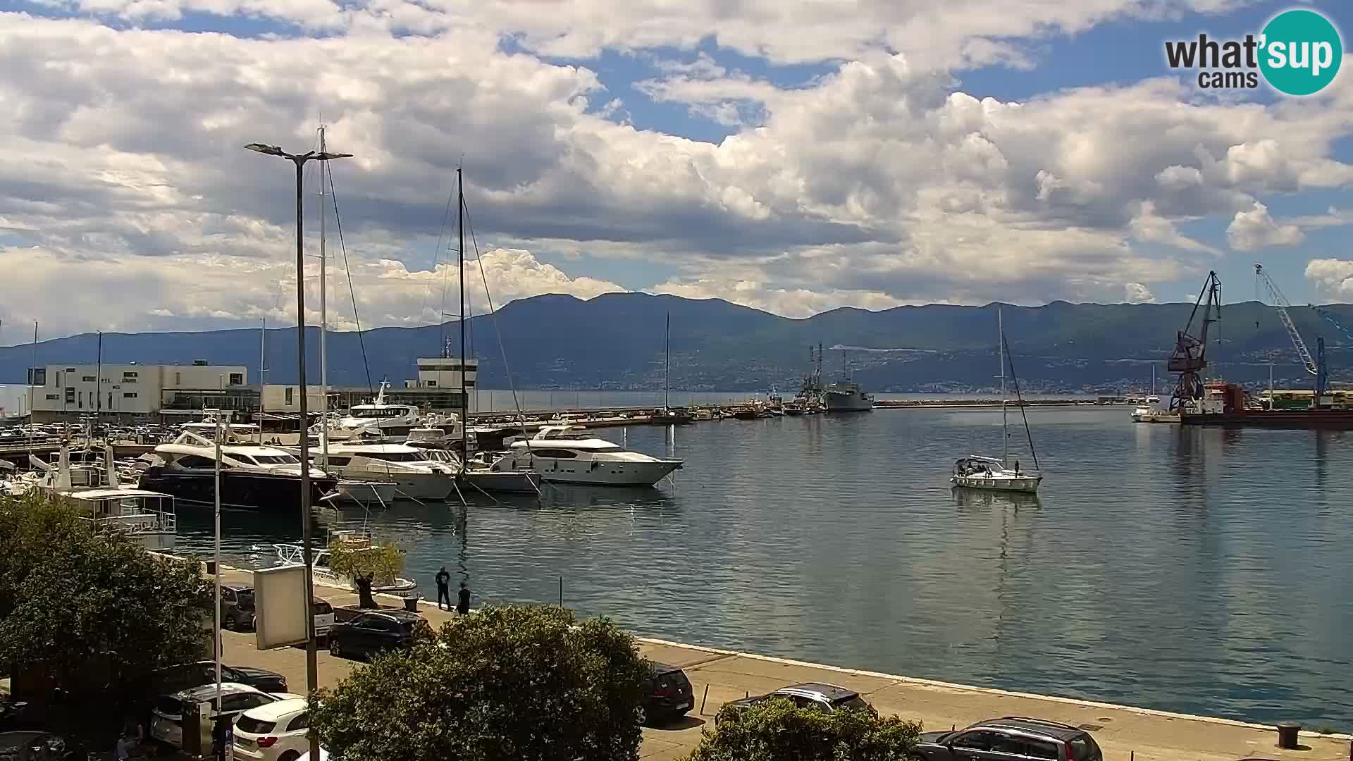 Die Riva und Marina in Rijeka – Live Webcam Kroatien