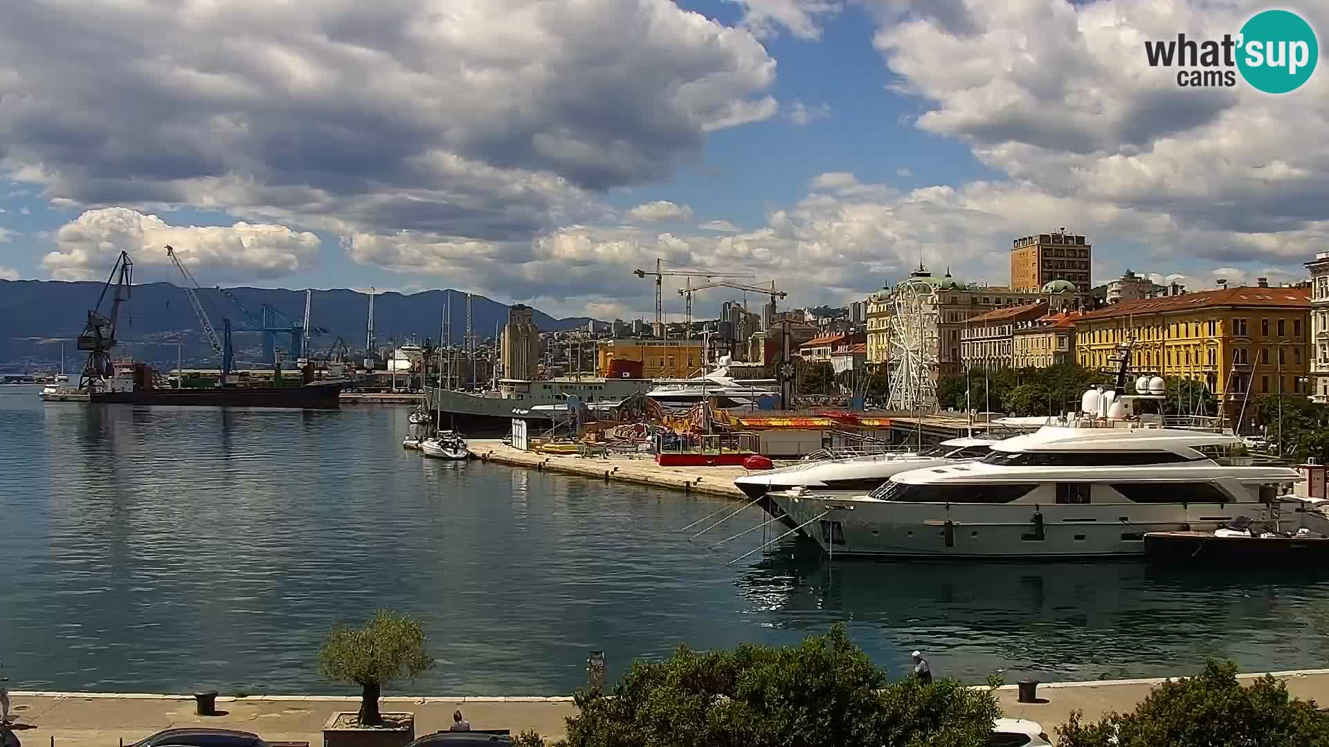 Die Riva und Marina in Rijeka – Live Webcam Kroatien