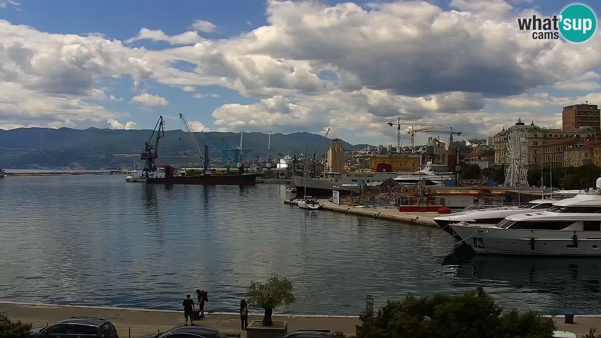 Die Riva und Marina in Rijeka – Live Webcam Kroatien