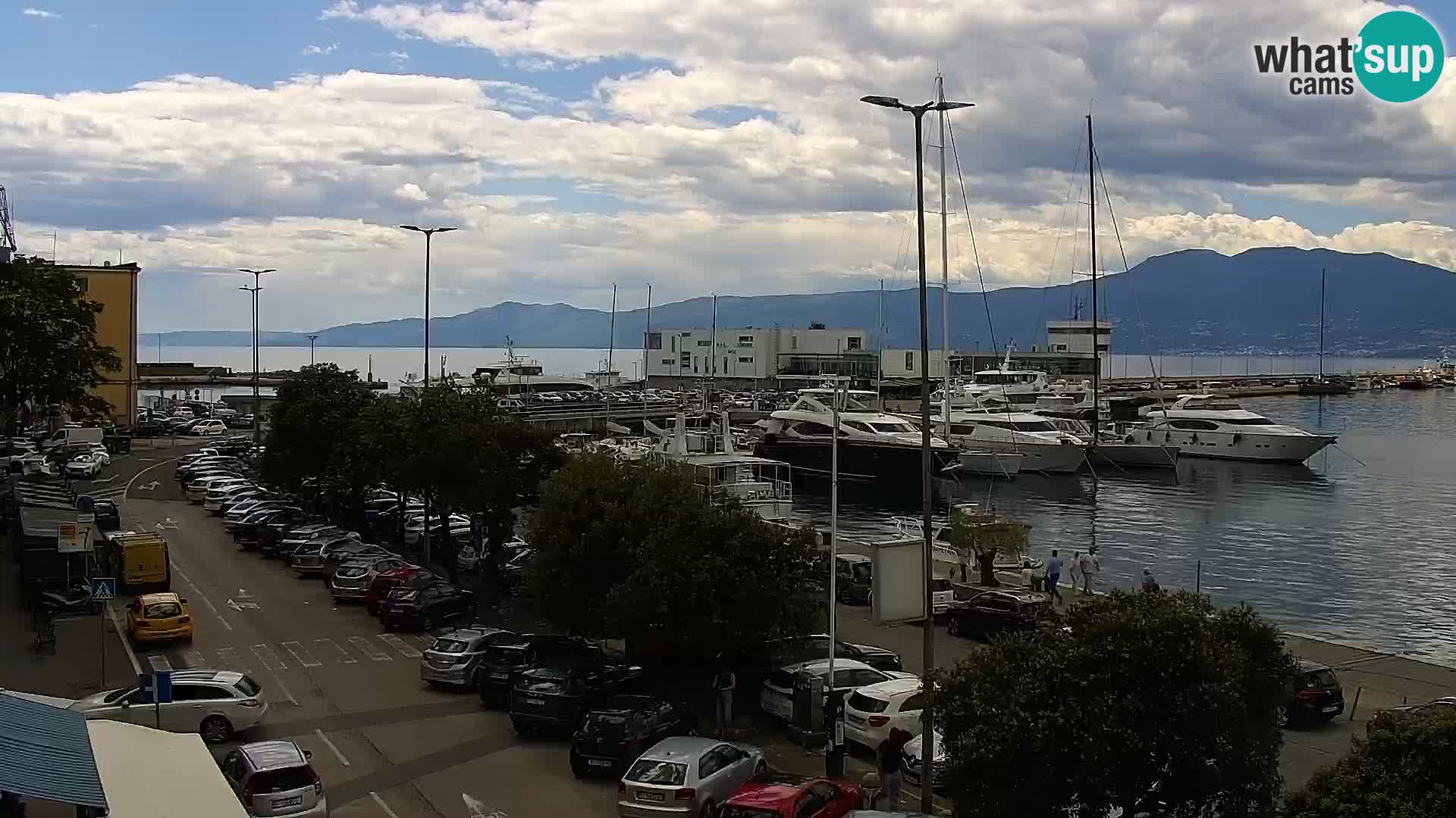 Die Riva und Marina in Rijeka – Live Webcam Kroatien