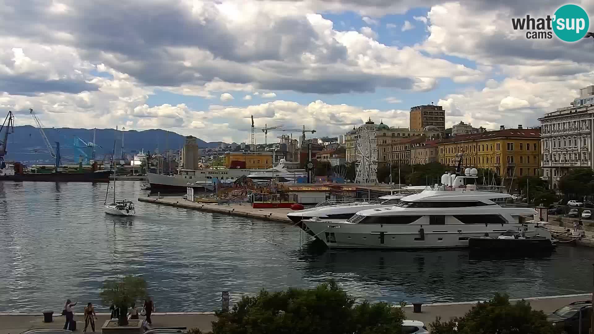 Riva i Marina u Rijeci – Web kamera uživo u Hrvatskoj