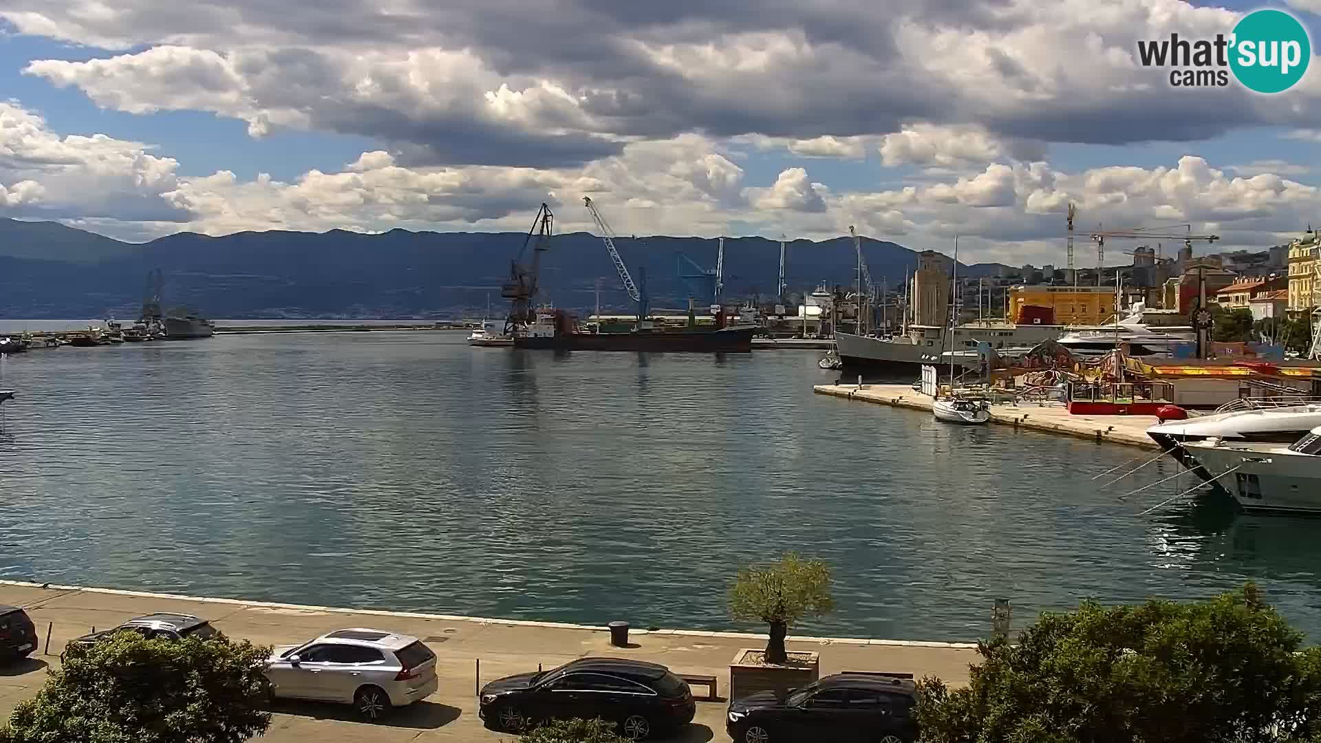 La Riva et Marina à Rijeka – Live Webcam Croatie