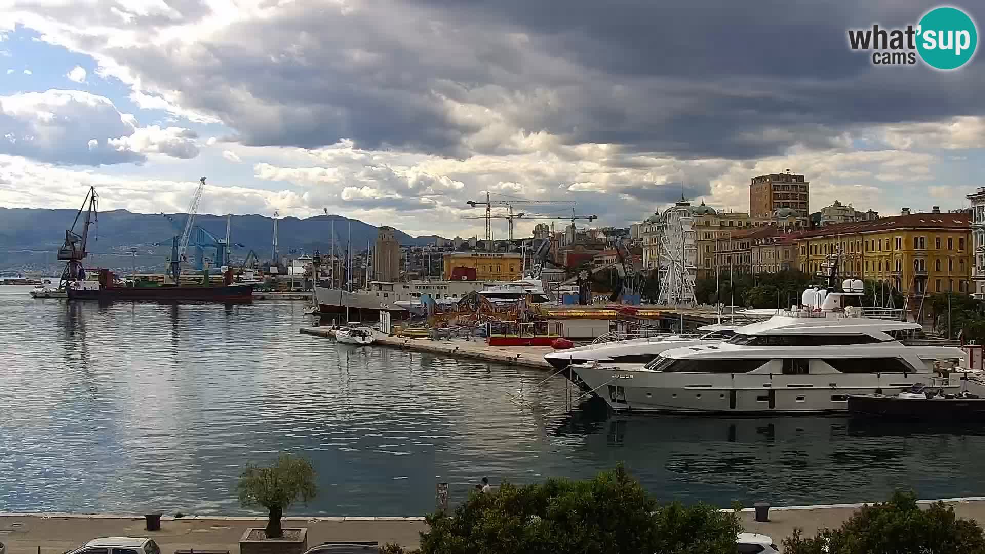 The Riva and Marina in Rijeka  – Live Webcam Croatia